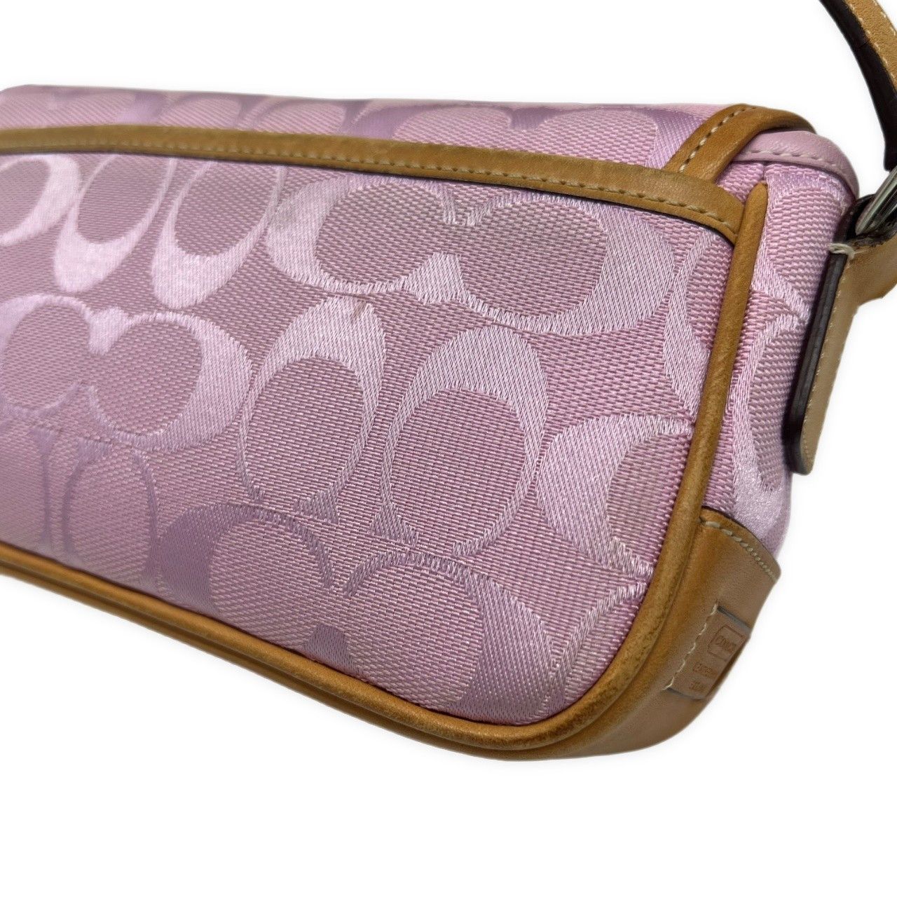 Coach COACH Pink Signature Flap Shoulder Bag Size ONE SIZE - 5 Thumbnail