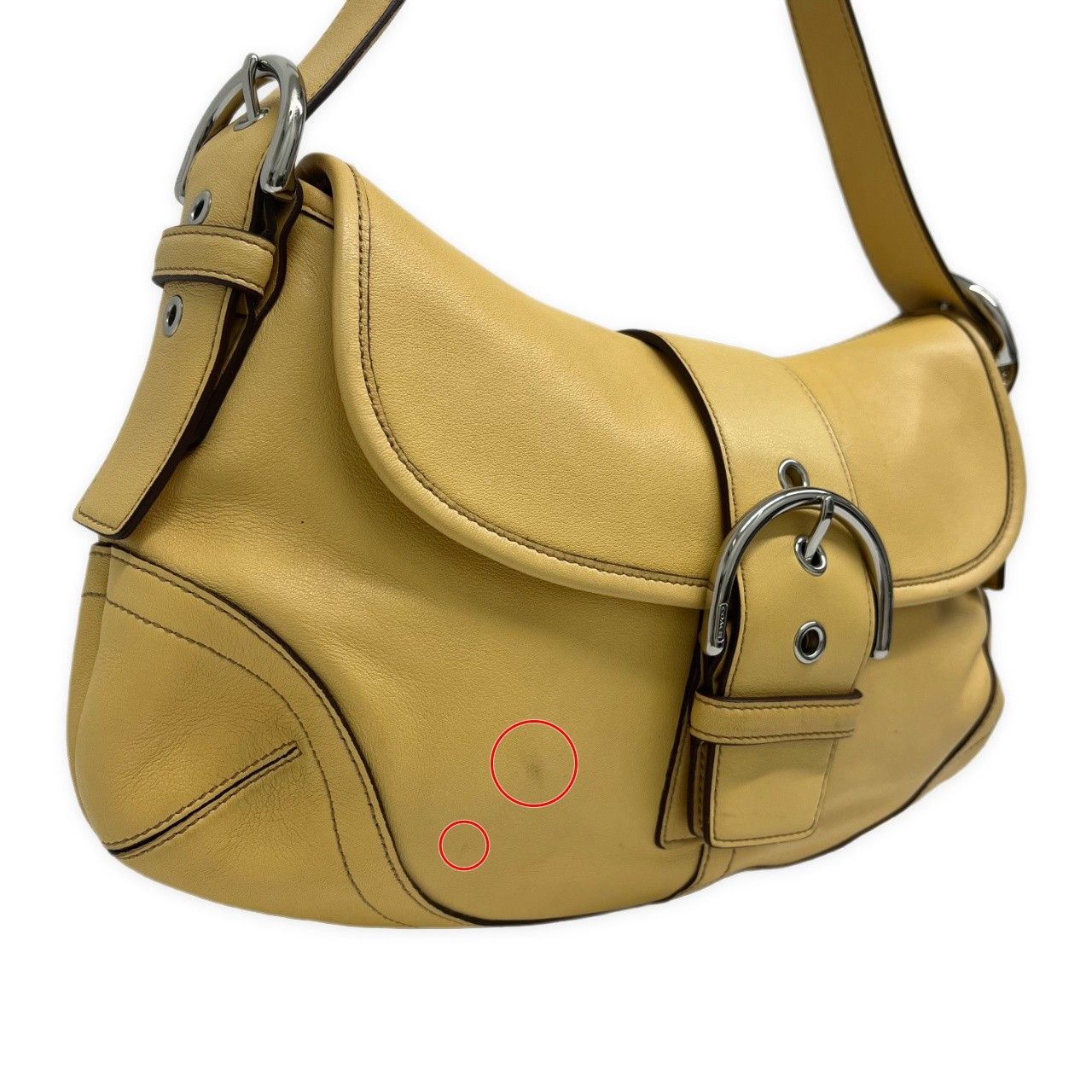 Coach COACH Yellow Soho Flap Shoulder Bag Size ONE SIZE - 4 Thumbnail