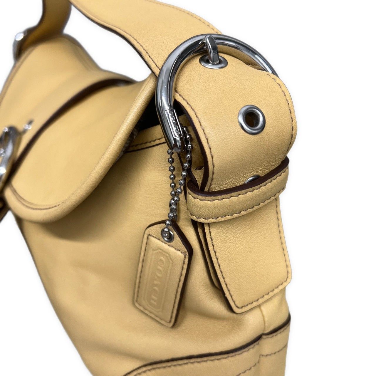 Coach COACH Yellow Soho Flap Shoulder Bag Size ONE SIZE - 6 Thumbnail