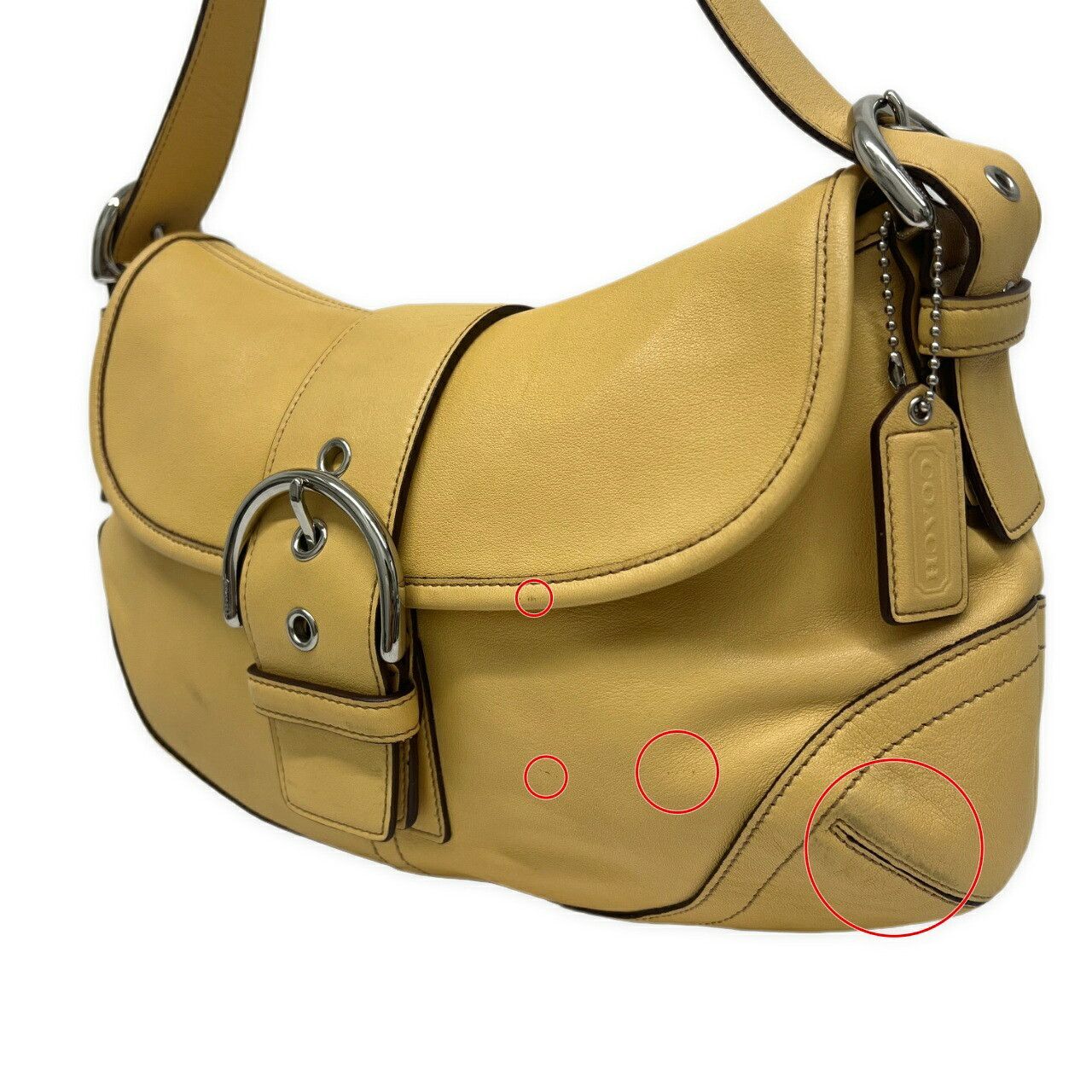 Coach COACH Yellow Soho Flap Shoulder Bag Size ONE SIZE - 3 Thumbnail
