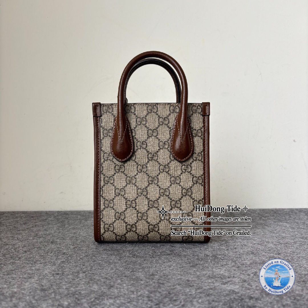 Gucci Gucci GG Supreme Canvas Mini Tote Bag Size ONE SIZE - 4 Thumbnail