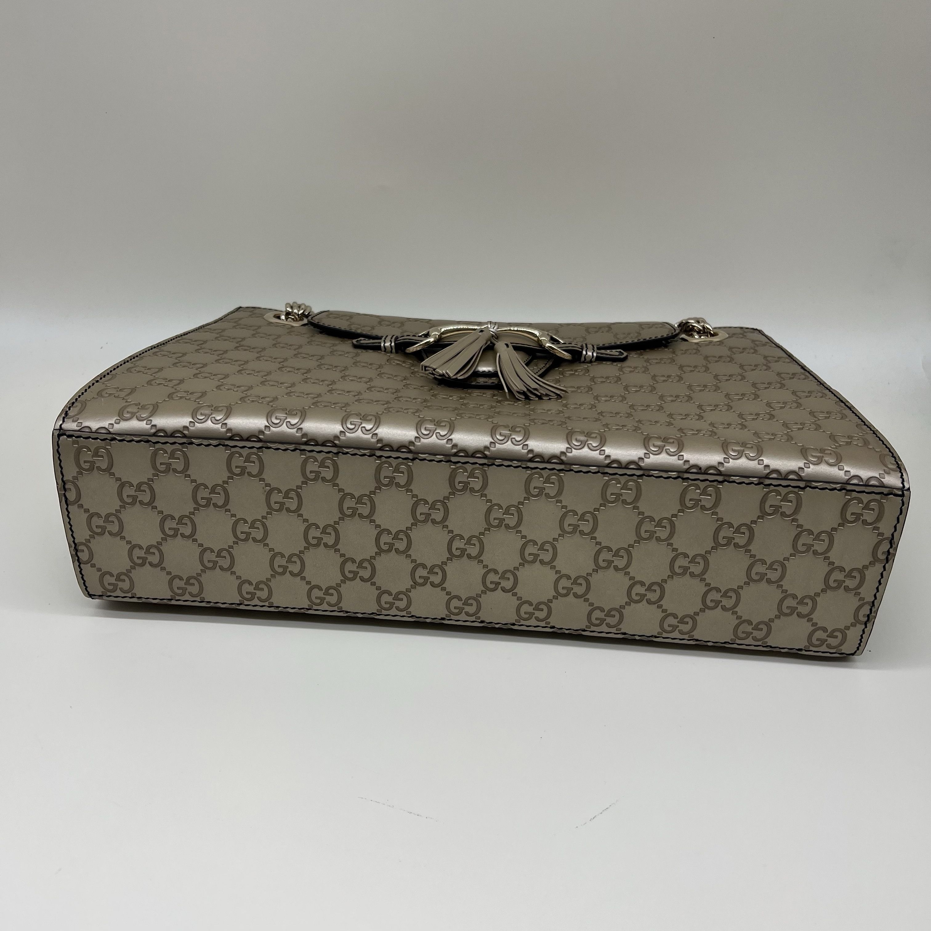 Gucci Gucci Emily Chain Shoulder Bag Gray Size ONE SIZE - 6 Thumbnail