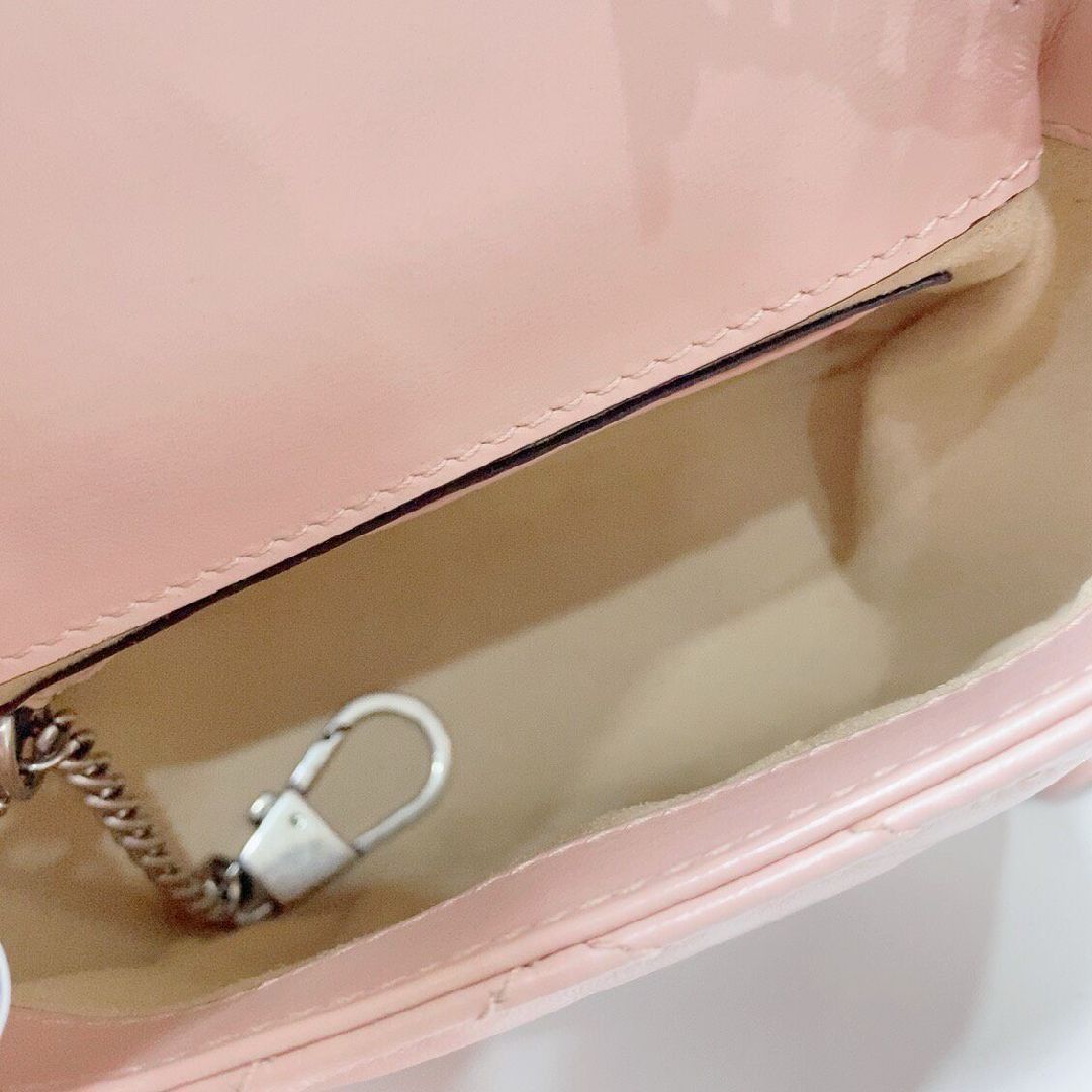 Gucci Gucci GG Marmont Pink Quilted Leather Mini Bag Size ONE SIZE - 5 Thumbnail