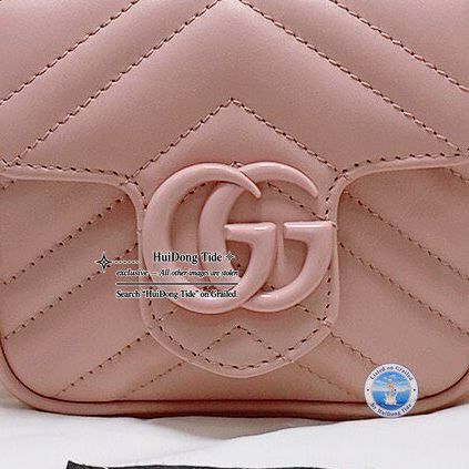 Gucci Gucci GG Marmont Pink Quilted Leather Mini Bag Size ONE SIZE - 10 Thumbnail