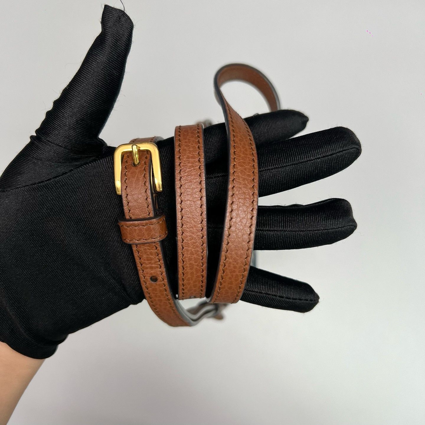Gucci Gucci Horsebit 1955 Mini Denim Crossbody Bag Size ONE SIZE - 8 Thumbnail