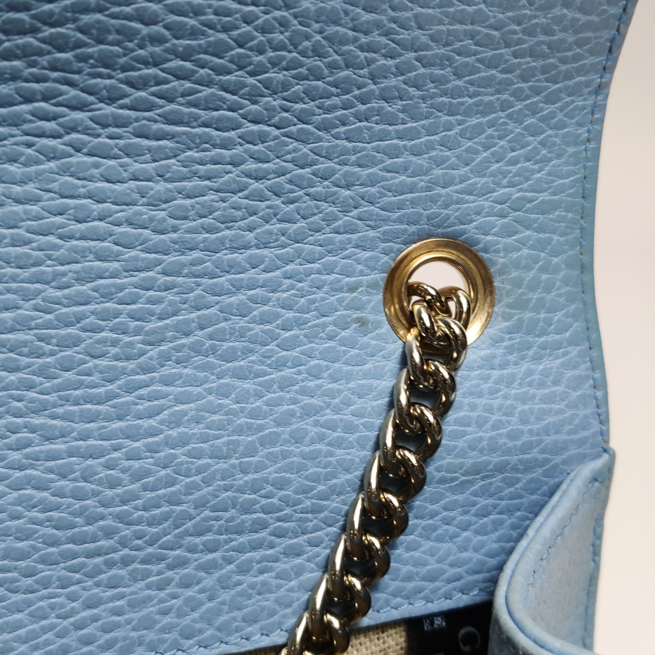 Gucci Gucci Interlocking G Blue Leather Shoulder Bag Size ONE SIZE - 15 Thumbnail