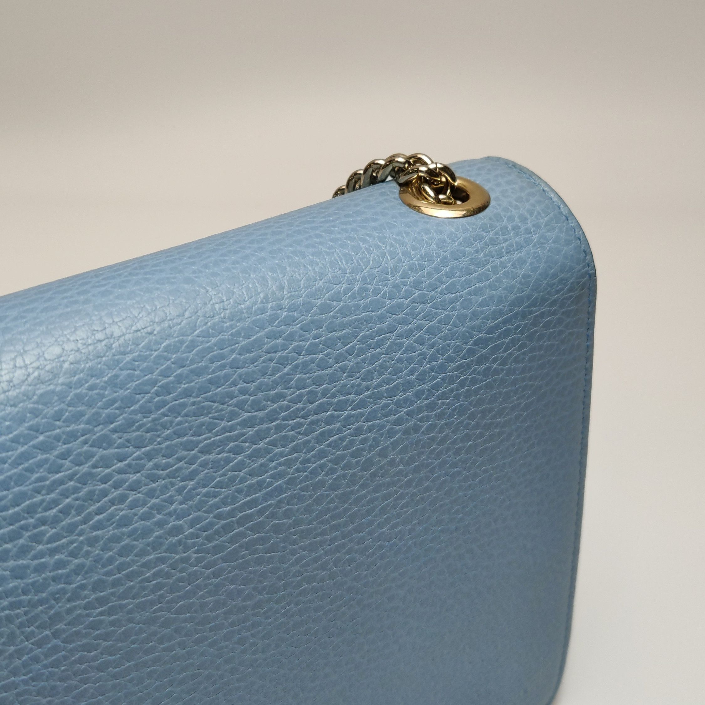 Gucci Gucci Interlocking G Blue Leather Shoulder Bag Size ONE SIZE - 10 Thumbnail