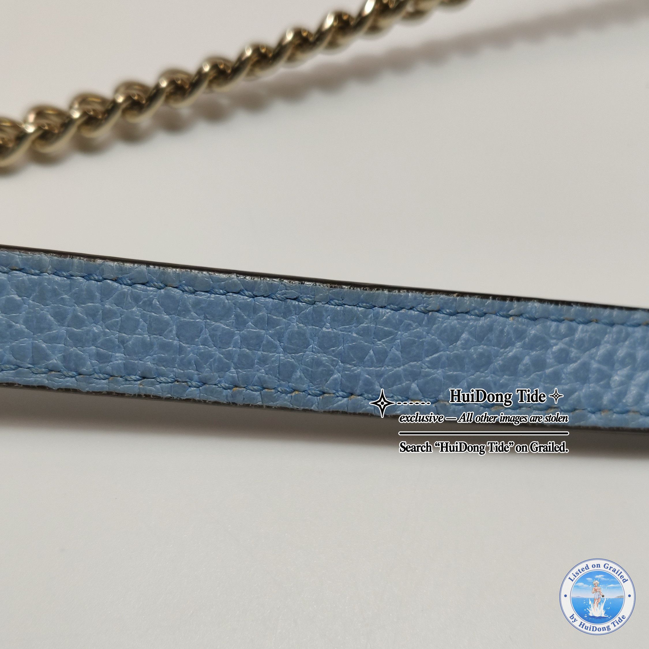 Gucci Gucci Interlocking G Blue Leather Shoulder Bag Size ONE SIZE - 12 Thumbnail
