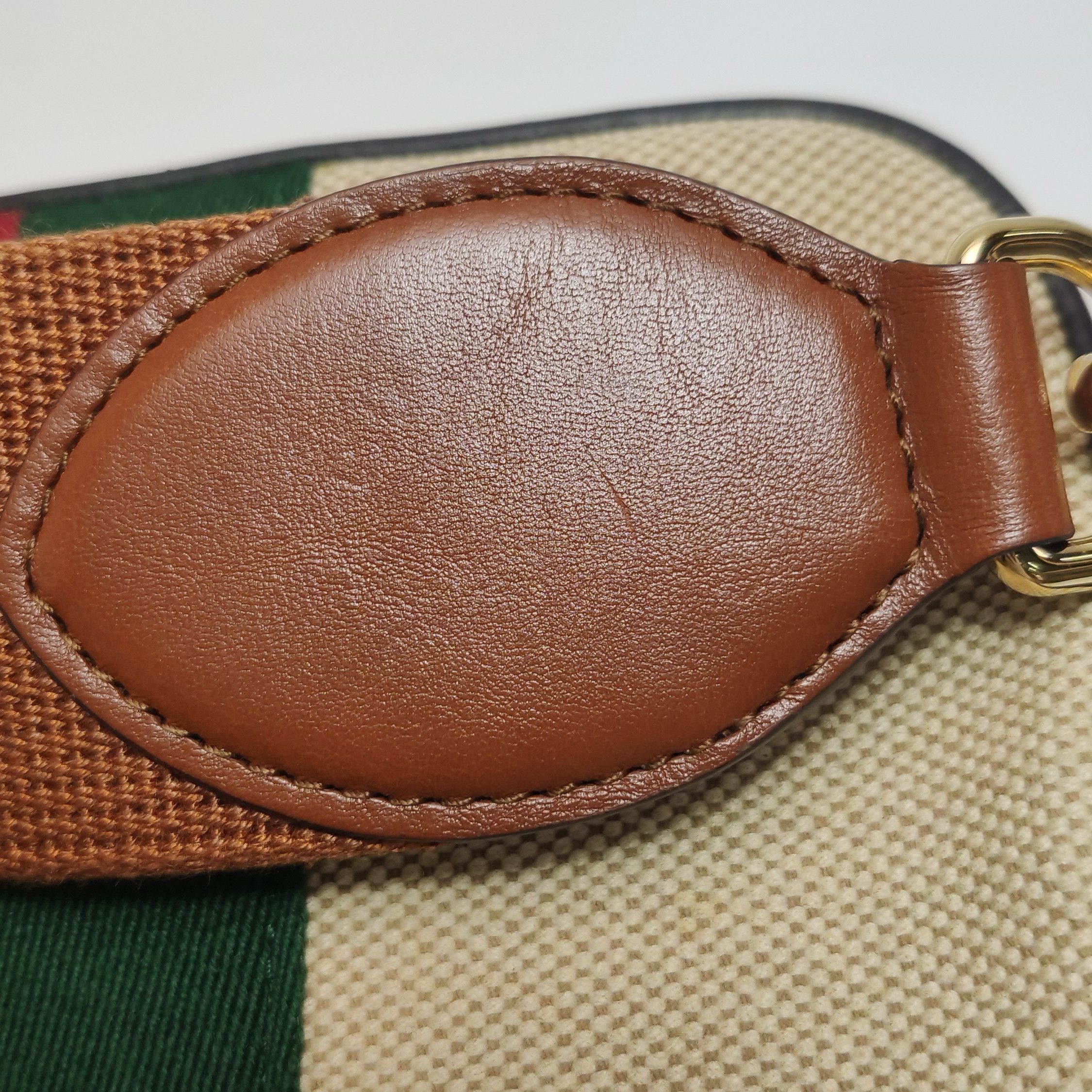 Gucci Gucci Striped Canvas Camera Bag Size ONE SIZE - 12 Thumbnail