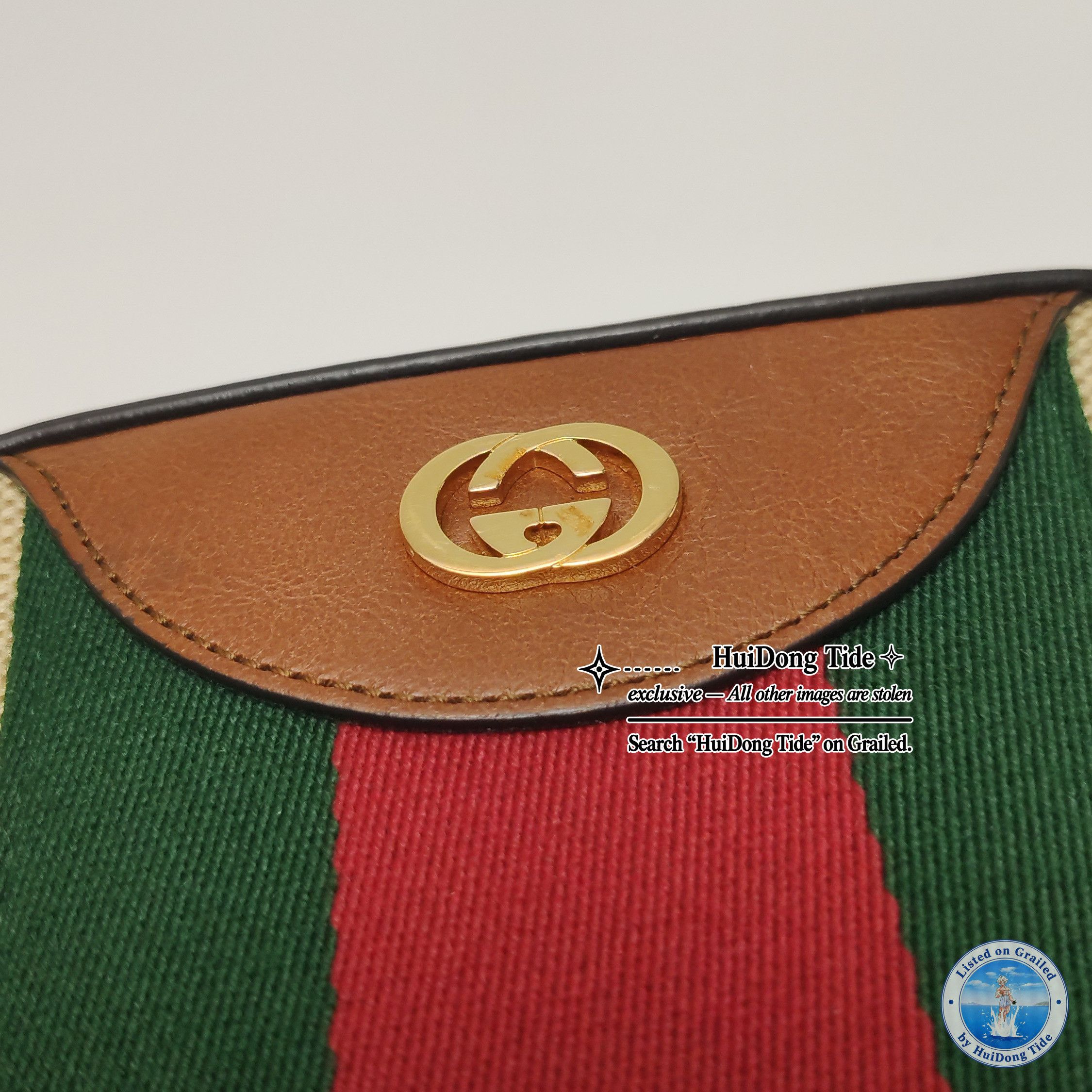 Gucci Gucci Striped Canvas Camera Bag Size ONE SIZE - 10 Thumbnail