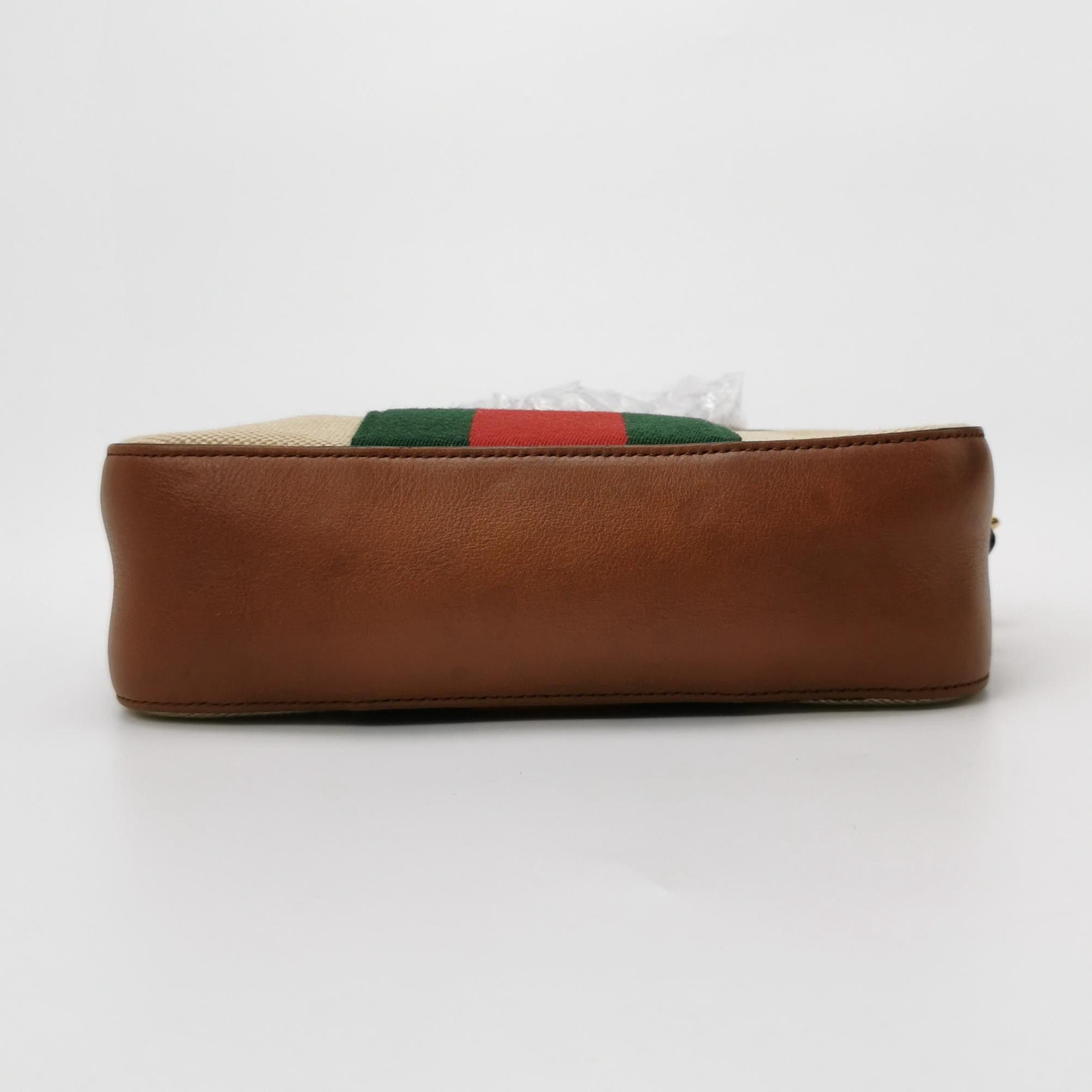 Gucci Gucci Striped Canvas Camera Bag Size ONE SIZE - 6 Thumbnail