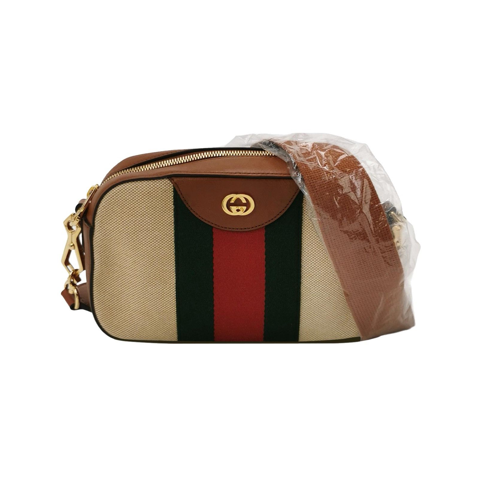 Gucci Gucci Striped Canvas Camera Bag Size ONE SIZE - 2 Thumbnail