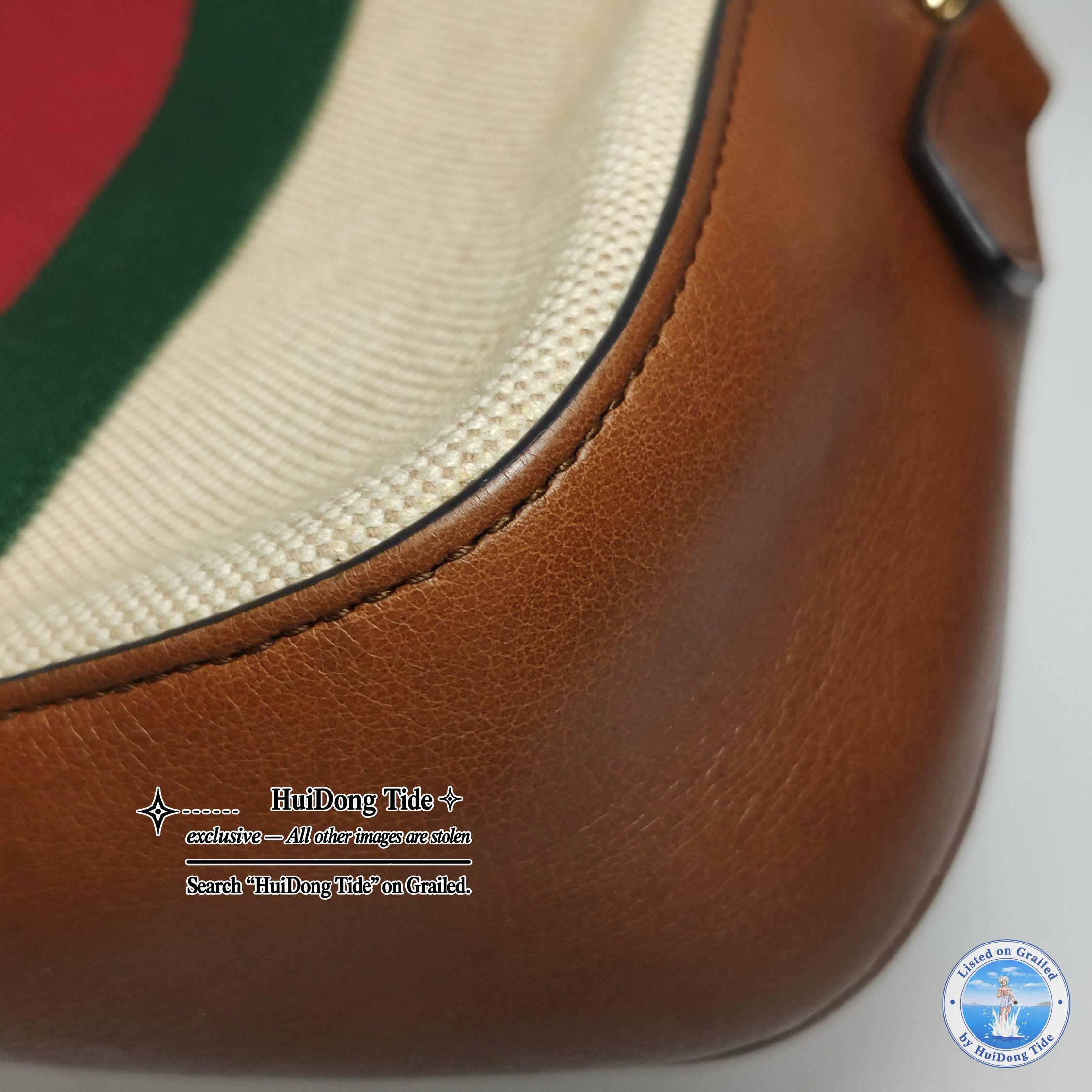 Gucci Gucci Striped Canvas Camera Bag Size ONE SIZE - 16 Thumbnail