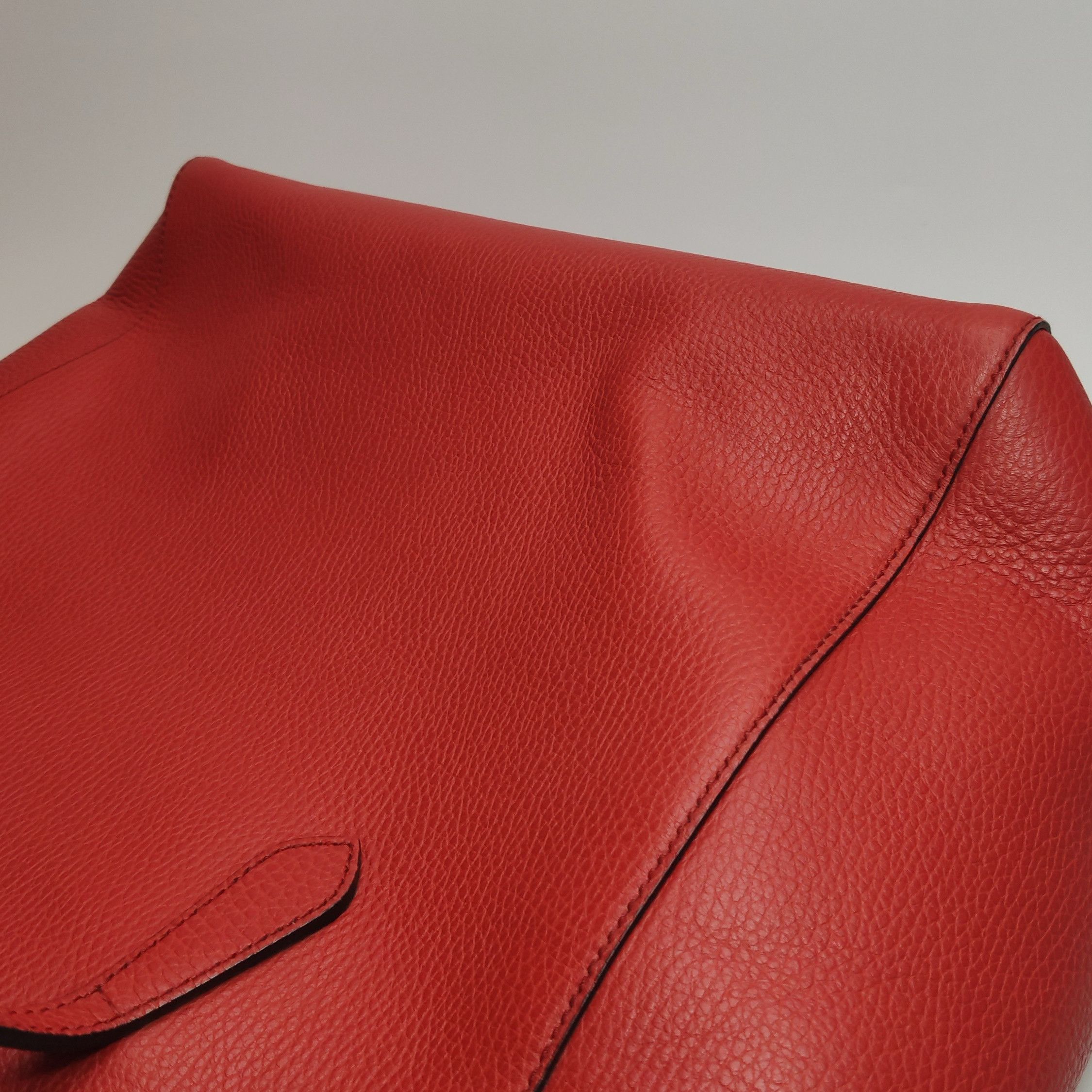 Gucci Gucci Swing Red Leather Tote Bag Size ONE SIZE - 14 Thumbnail