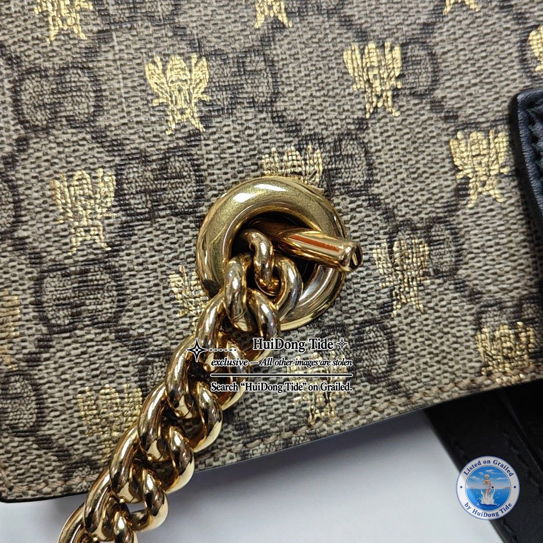 Gucci Gucci Padlock Bee Print Small Shoulder Bag Size ONE SIZE - 12 Thumbnail