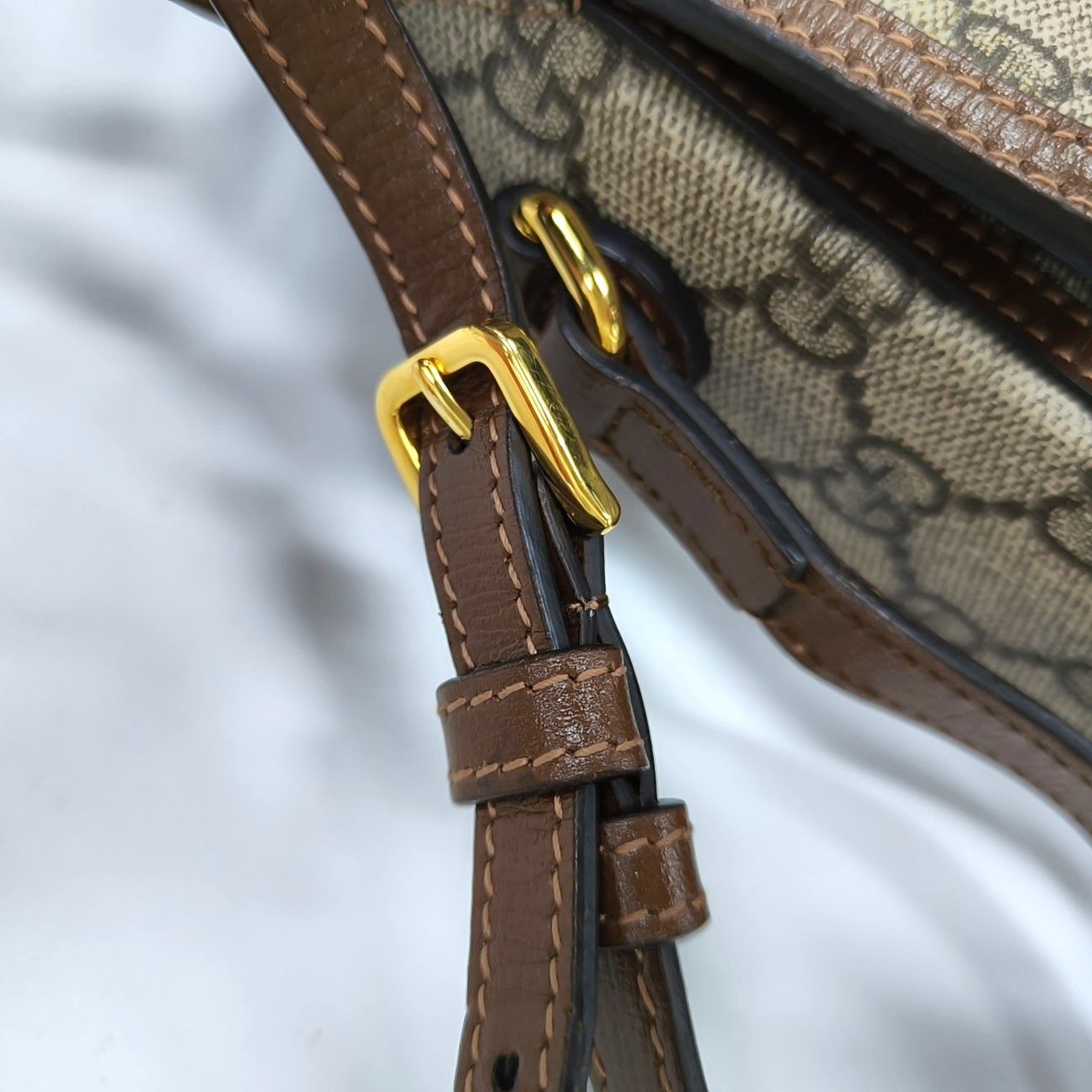 Gucci Gucci Horsebit 1955 Mini Canvas Shoulder Bag Size ONE SIZE - 11 Thumbnail