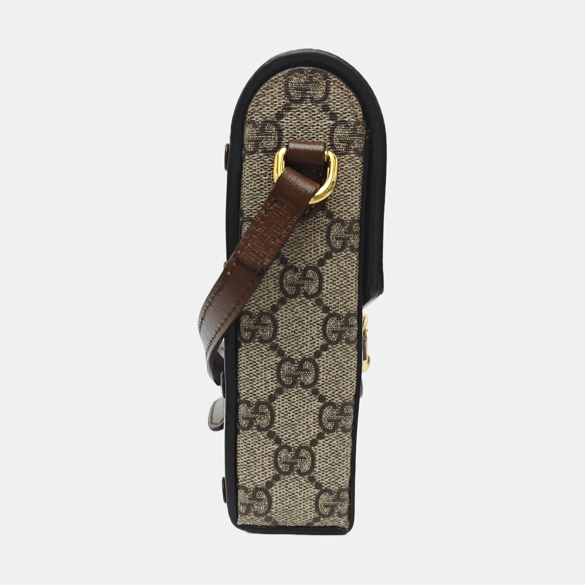 Gucci Gucci Horsebit 1955 Mini Canvas Shoulder Bag Size ONE SIZE - 4 Thumbnail