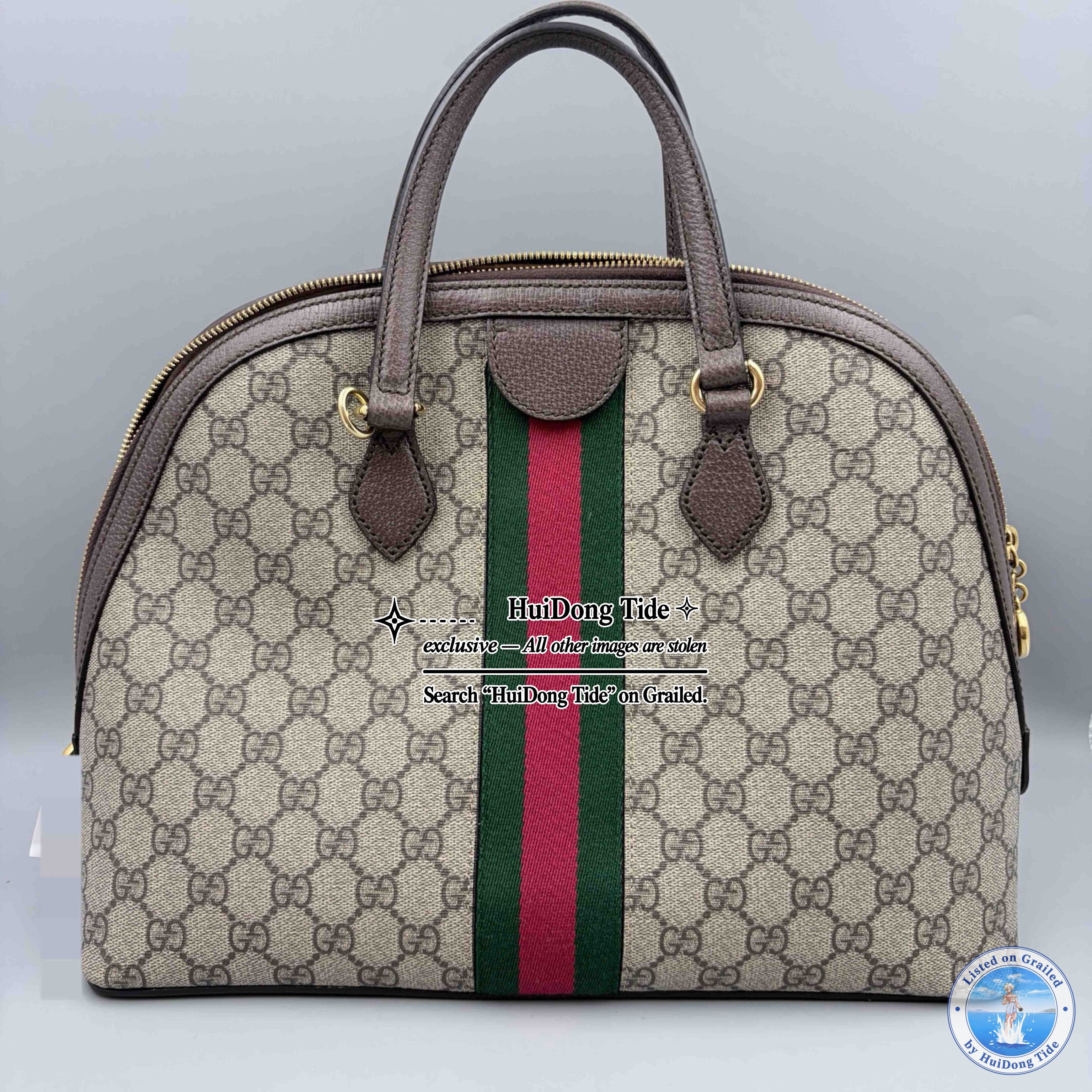 Gucci Gucci Ophidia GG Supreme Canvas Handle Bag Size ONE SIZE - 5 Thumbnail
