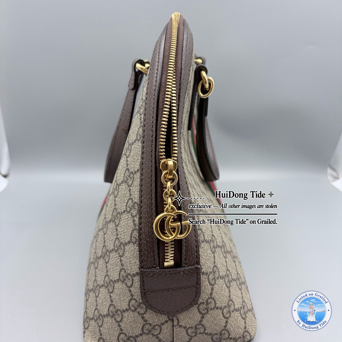 Gucci Gucci Ophidia GG Supreme Canvas Handle Bag Size ONE SIZE - 4 Thumbnail