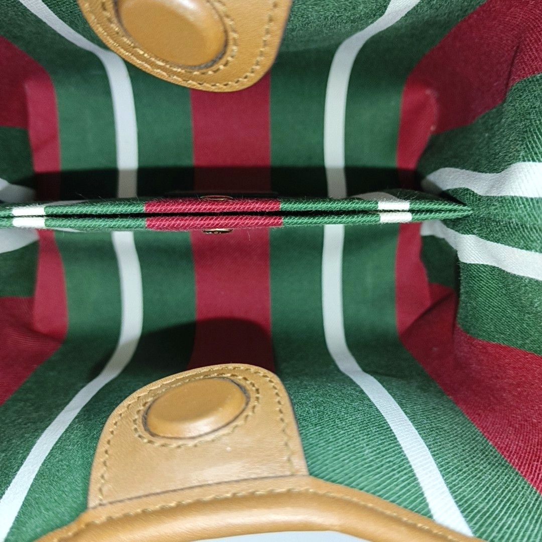 Gucci Gucci GG Emblem Coated Canvas Handle Bag ONE SIZE Size ONE SIZE - 7 Thumbnail