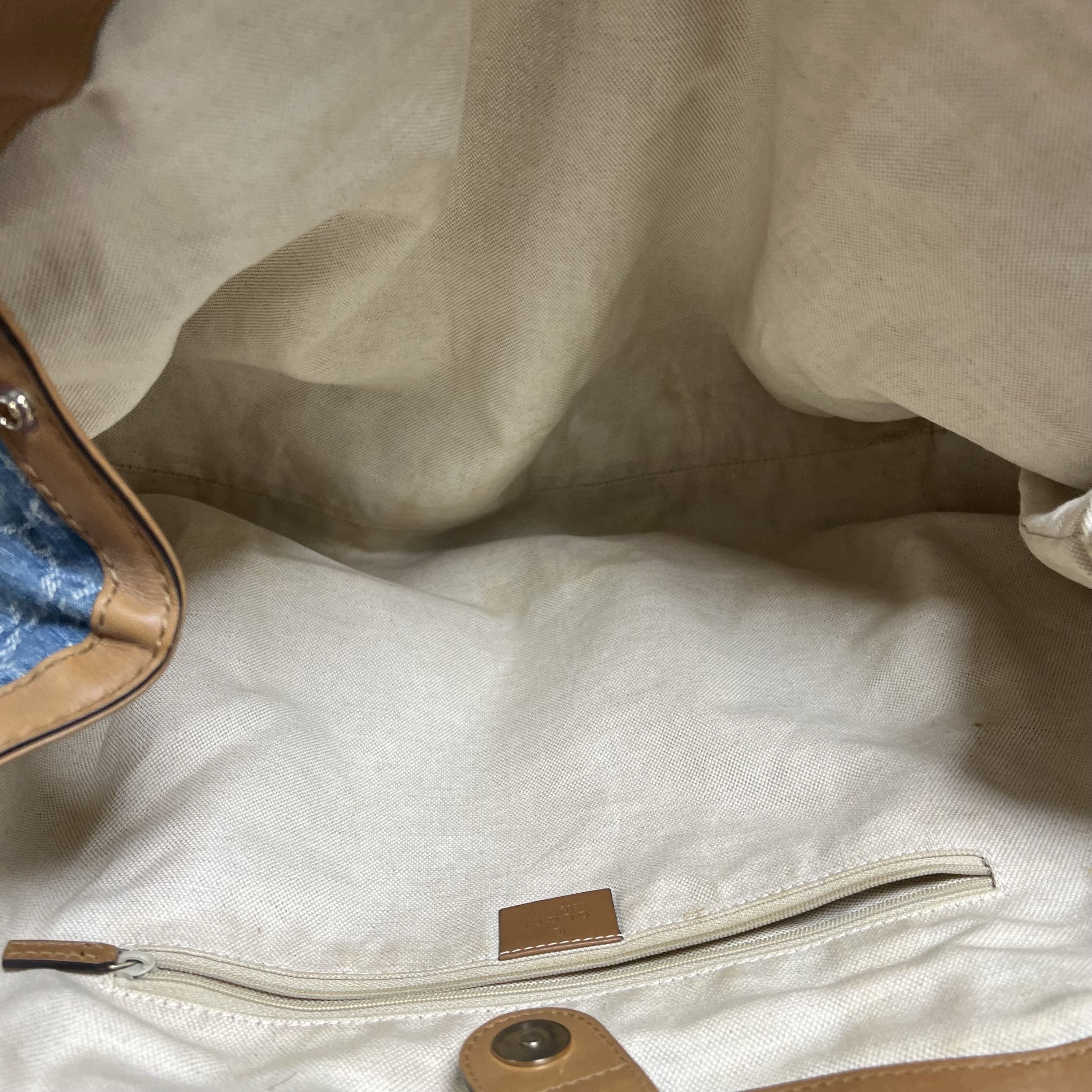 Gucci Gucci Sukey Denim GG Tote Bag One Size Size ONE SIZE - 7 Thumbnail