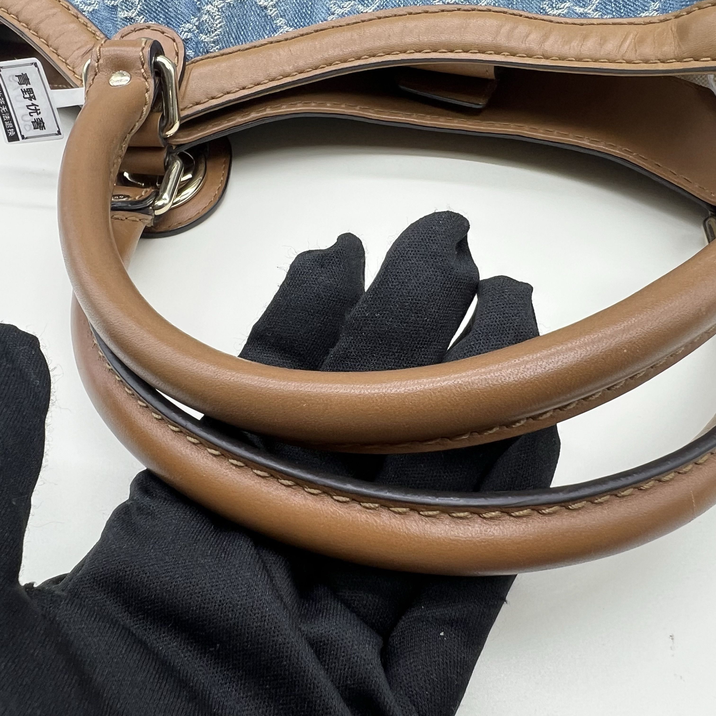 Gucci Gucci Sukey Denim GG Tote Bag One Size Size ONE SIZE - 12 Thumbnail