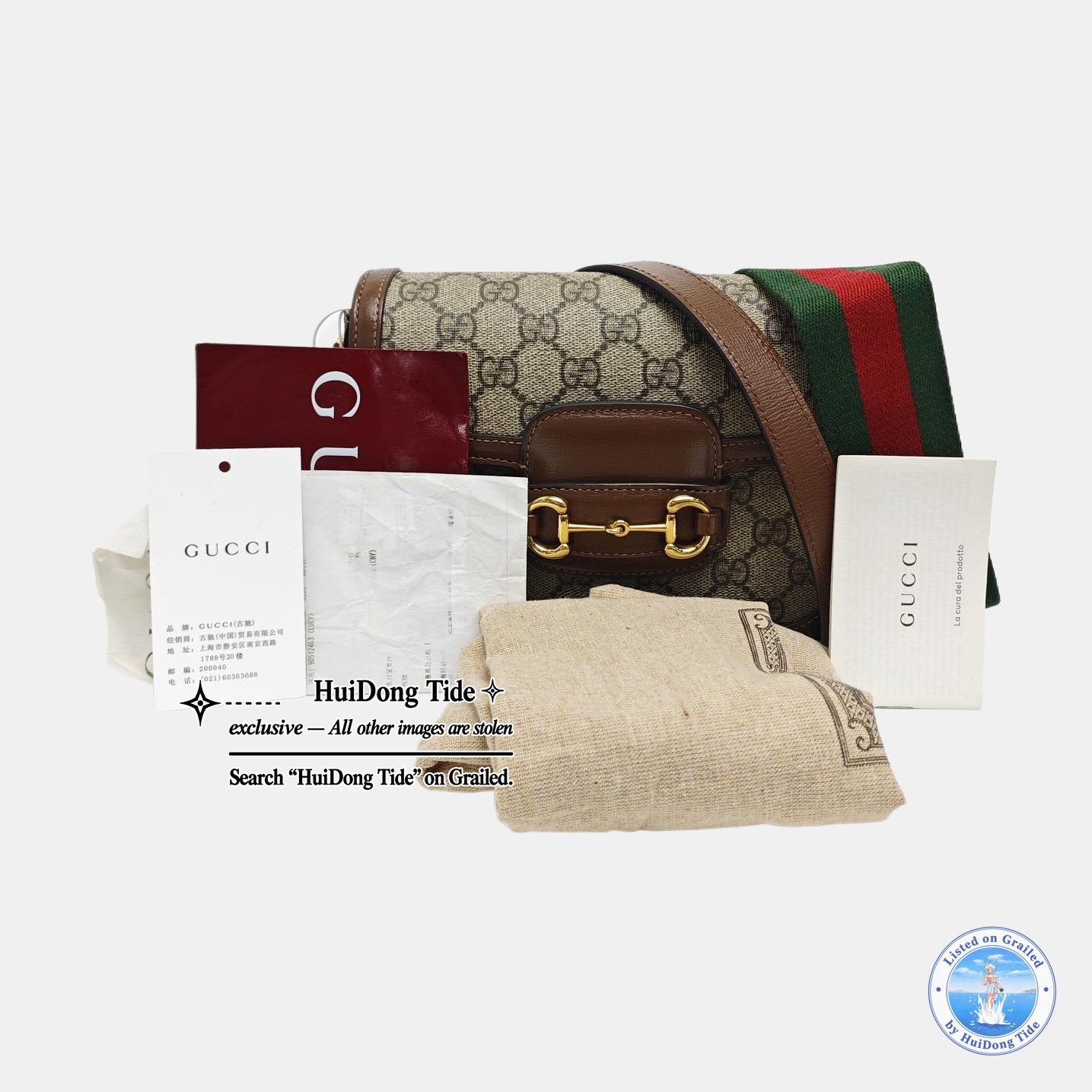 Gucci Gucci Horsebit 1955 Mini Shoulder Bag ONE SIZE Size ONE SIZE - 8 Thumbnail