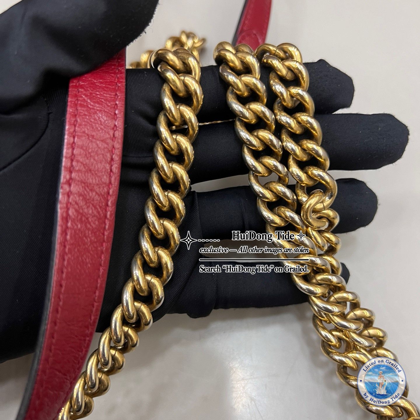 Gucci Gucci GG Marmont Quilted Leather Chain Bag Medium Size Size ONE SIZE - 10 Thumbnail