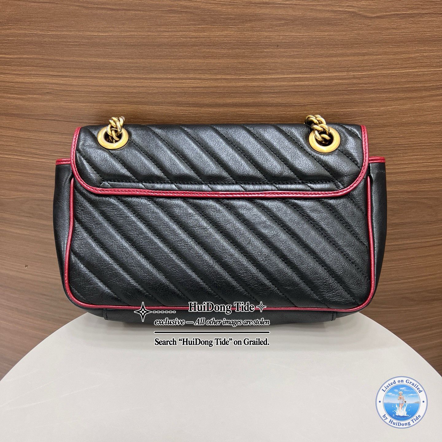 Gucci Gucci GG Marmont Quilted Leather Chain Bag Medium Size Size ONE SIZE - 3 Thumbnail
