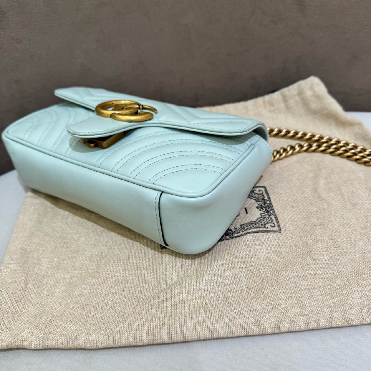 Gucci Gucci GG Marmont Quilted Leather Chain Bag Size Small Size ONE SIZE - 9 Thumbnail