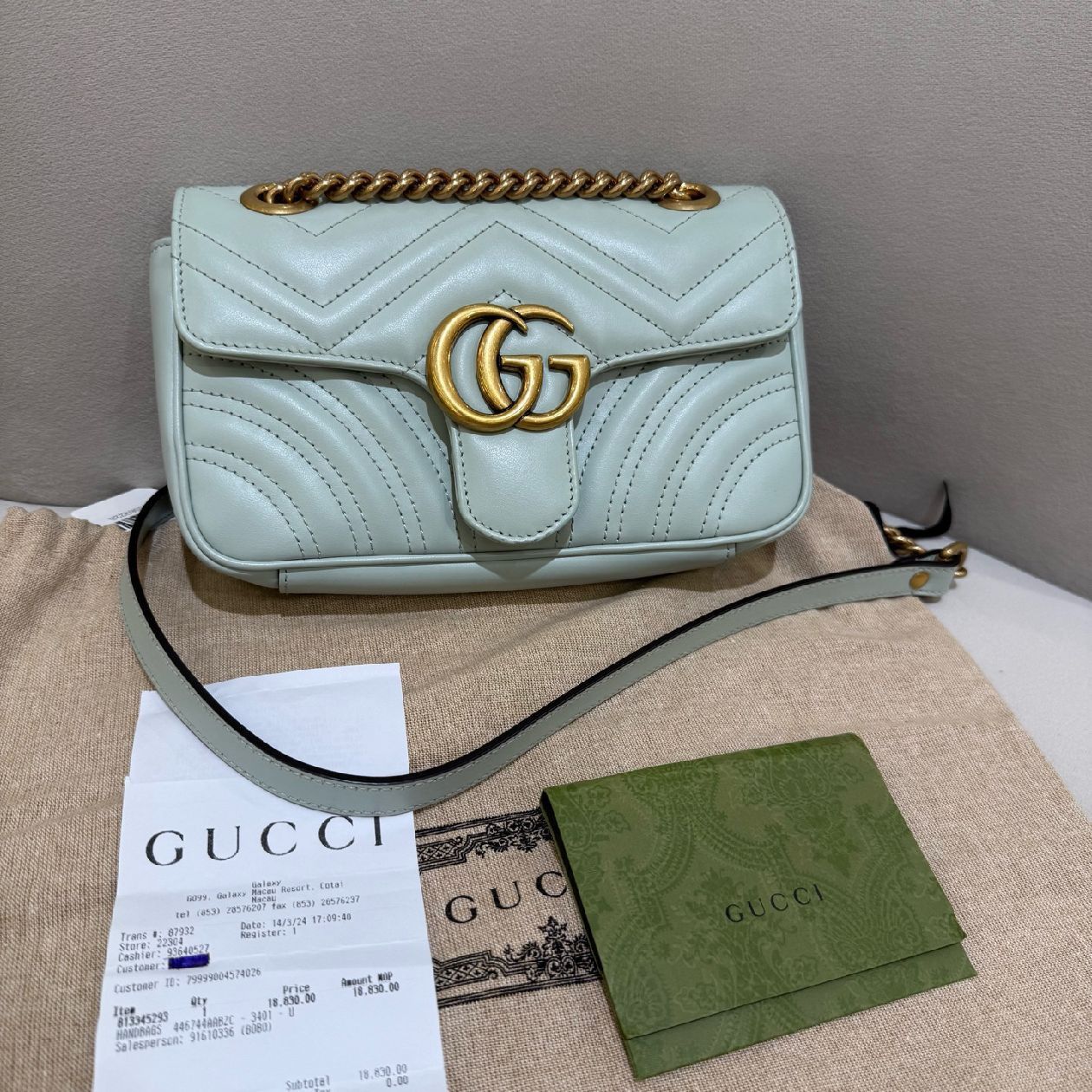 Gucci Gucci GG Marmont Quilted Leather Chain Bag Size Small Size ONE SIZE - 2 Thumbnail