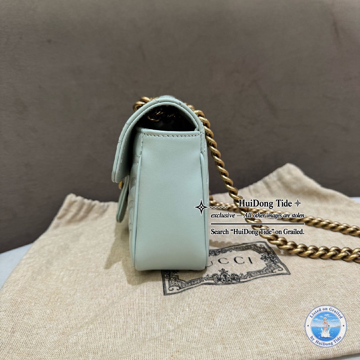 Gucci Gucci GG Marmont Quilted Leather Chain Bag Size Small Size ONE SIZE - 3 Thumbnail