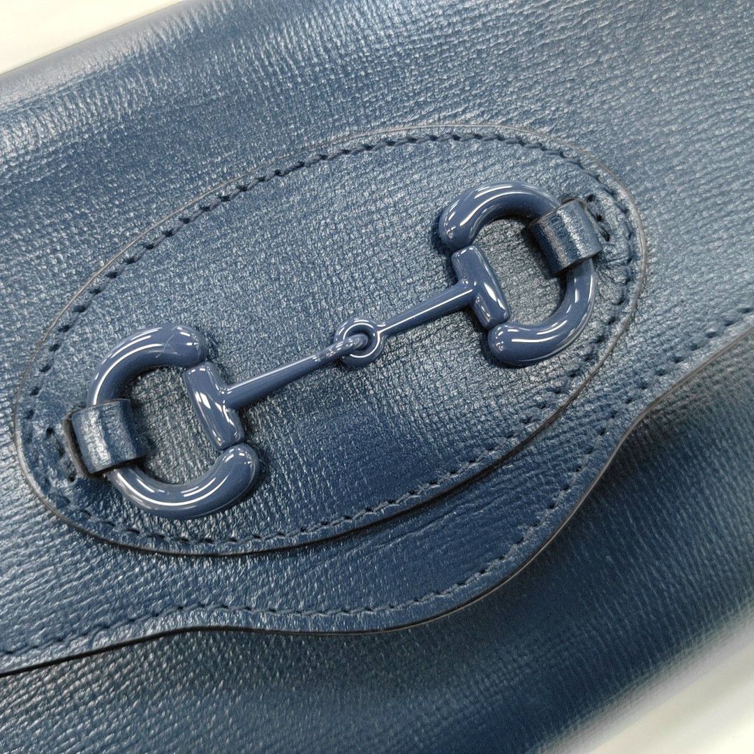 Gucci GUCCI Horsebit 1955 Mini Leather Shoulder Bag Size ONE SIZE - 9 Thumbnail