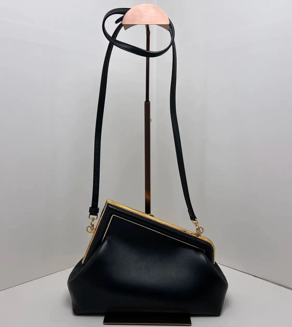 Fendi FENDI First Small black sheepskin crossbody bag Size ONE SIZE - 4 Thumbnail