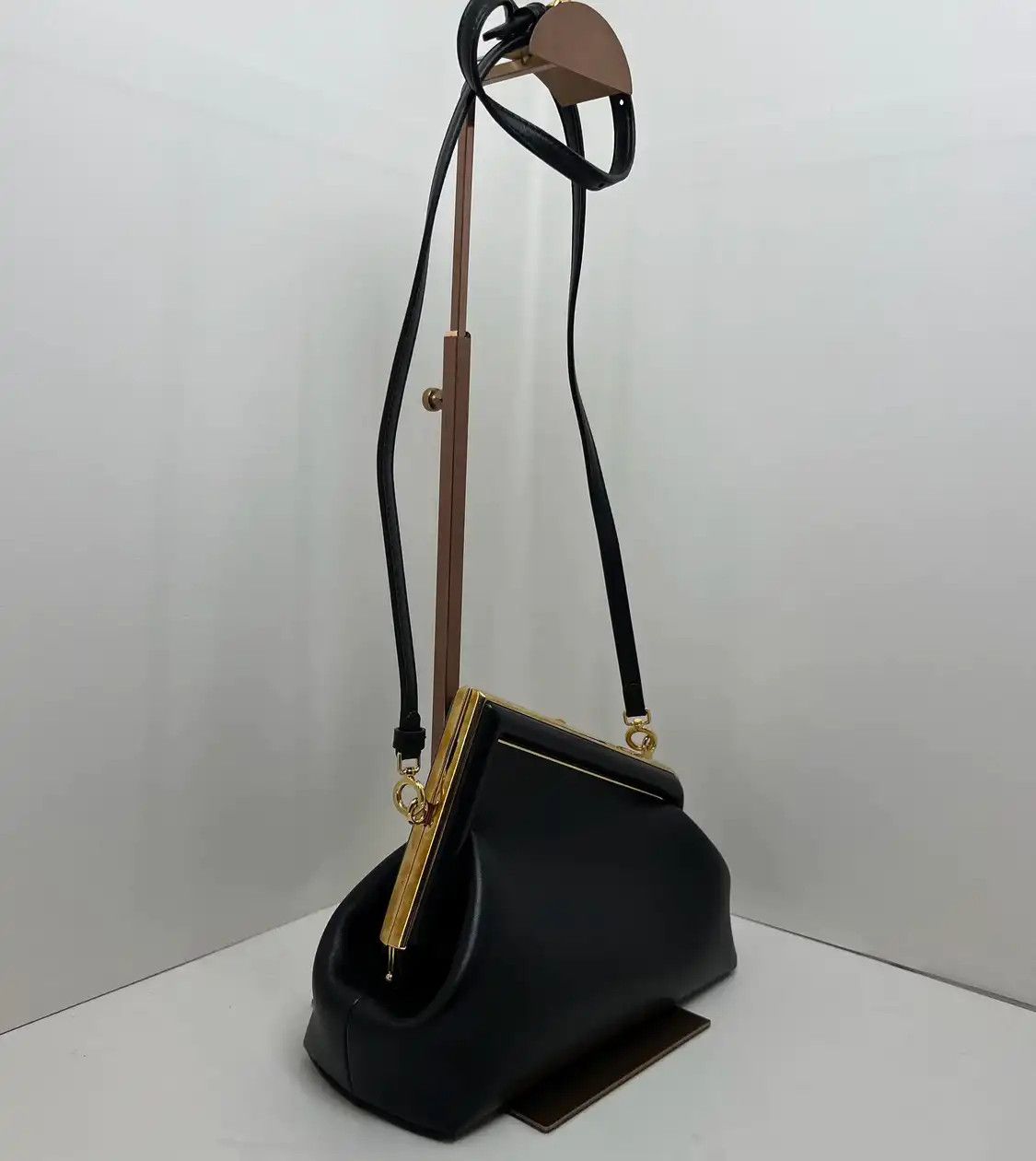 Fendi FENDI First Small black sheepskin crossbody bag Size ONE SIZE - 5 Thumbnail