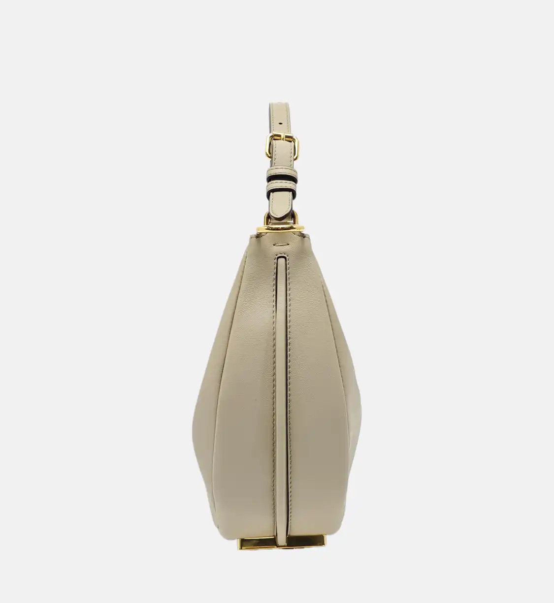 Fendi FENDI Fendigraphy khaki cowhide leather handbag gold hardware detachable strap F Size ONE SIZE - 4 Thumbnail