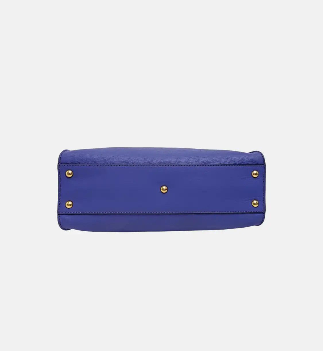 Fendi FENDI Peekaboo Medium blue-violetcowhide leather shoulder bag handbag crossbody Size ONE SIZE - 6 Thumbnail