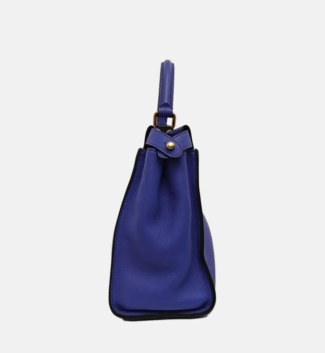 Fendi FENDI Peekaboo Medium blue-violetcowhide leather shoulder bag handbag crossbody Size ONE SIZE - 3 Thumbnail