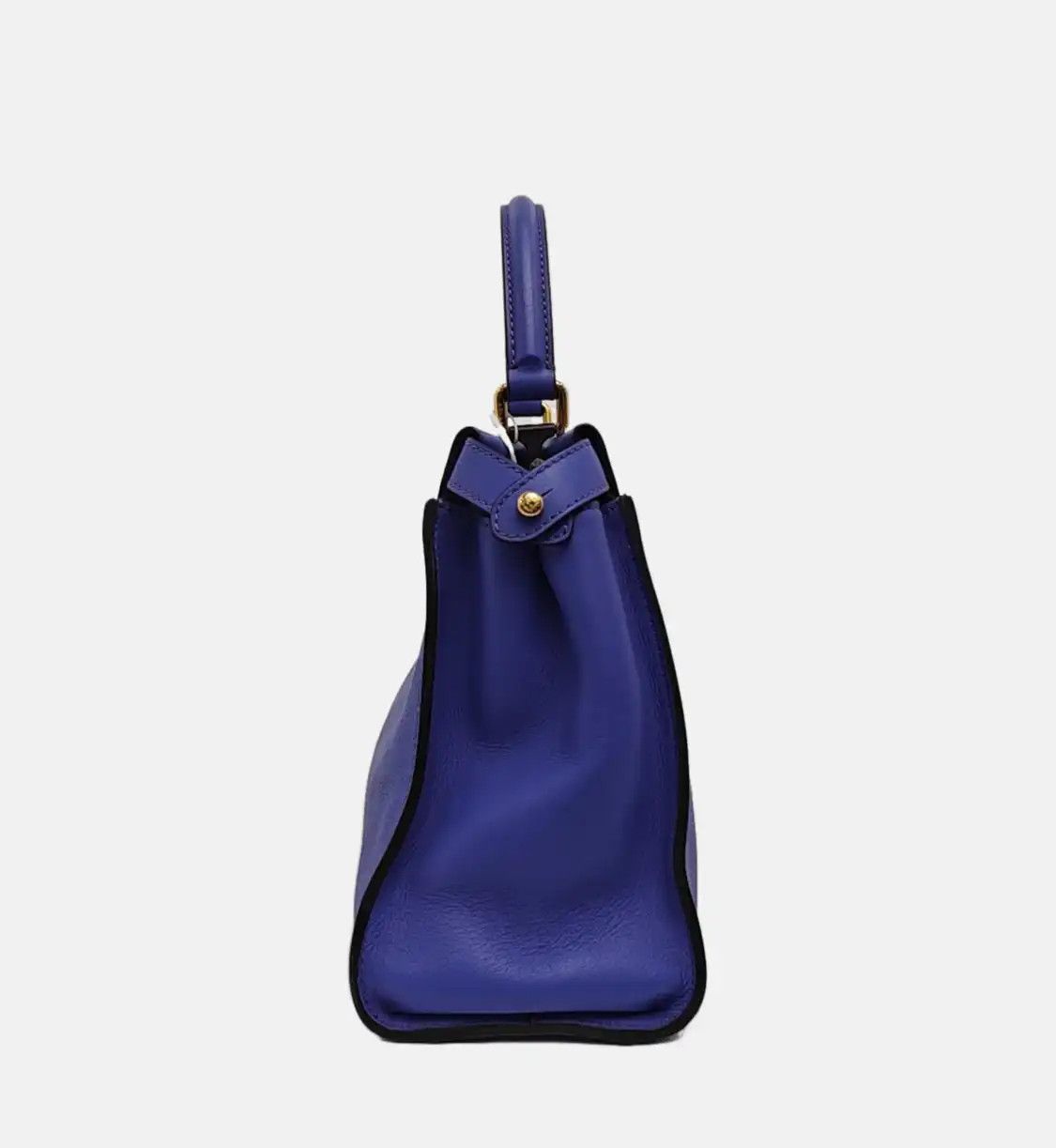 Fendi FENDI Peekaboo Medium blue-violetcowhide leather shoulder bag handbag crossbody Size ONE SIZE - 4 Thumbnail