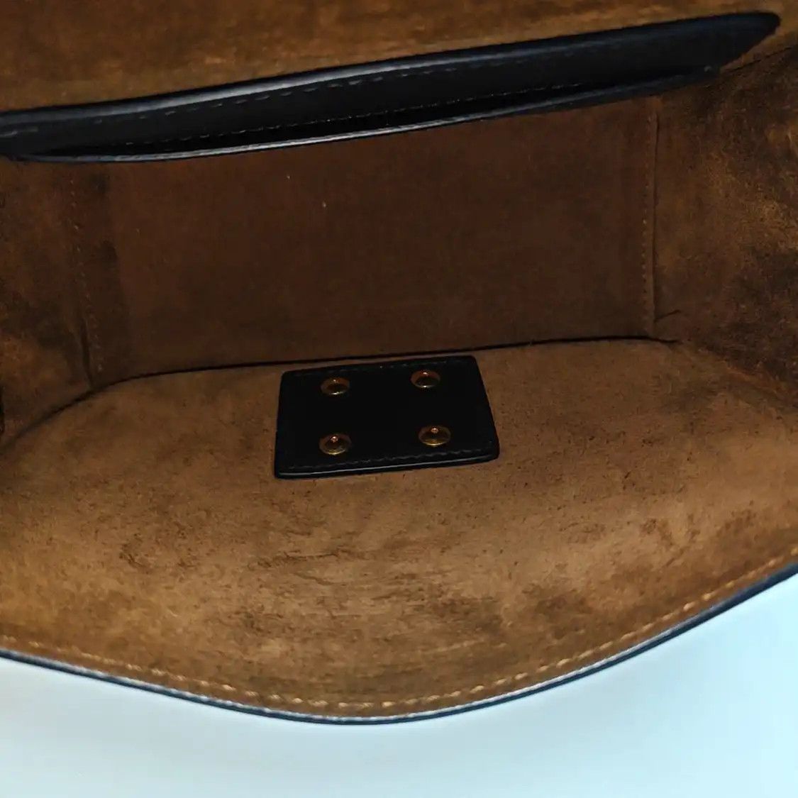 Fendi FENDI Kan U Small black sheepskin shoulder bag crossbody bag gold hardware detac Size ONE SIZE - 7 Thumbnail