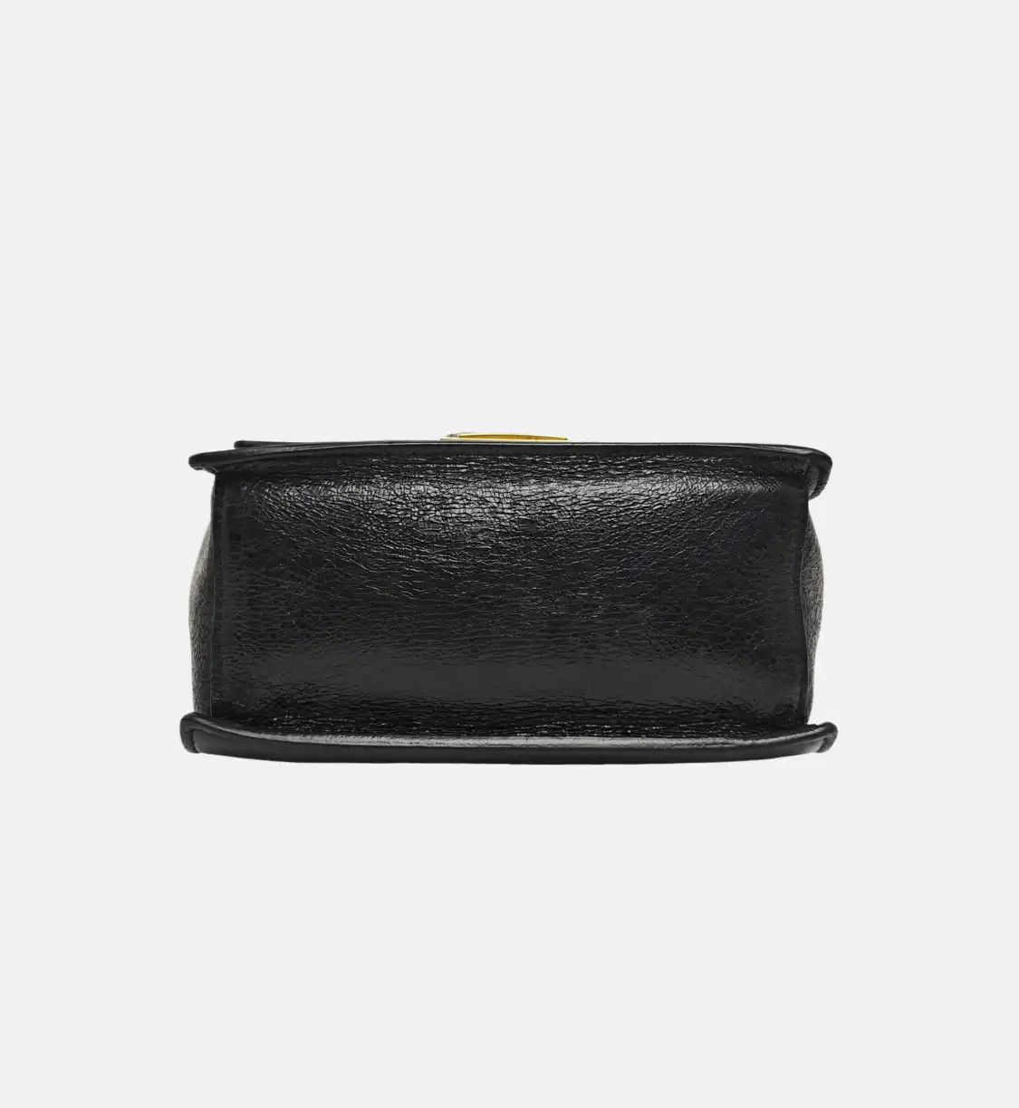 Fendi FENDI Kan U Small black sheepskin shoulder bag crossbody bag gold hardware detac Size ONE SIZE - 6 Thumbnail