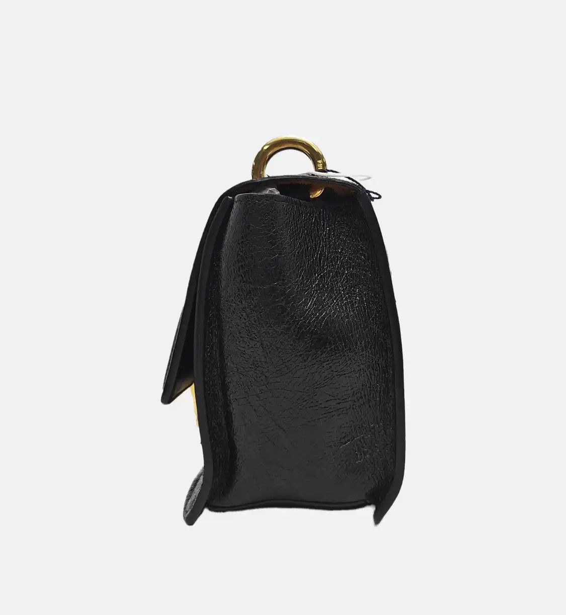 Fendi FENDI Kan U Small black sheepskin shoulder bag crossbody bag gold hardware detac Size ONE SIZE - 3 Thumbnail