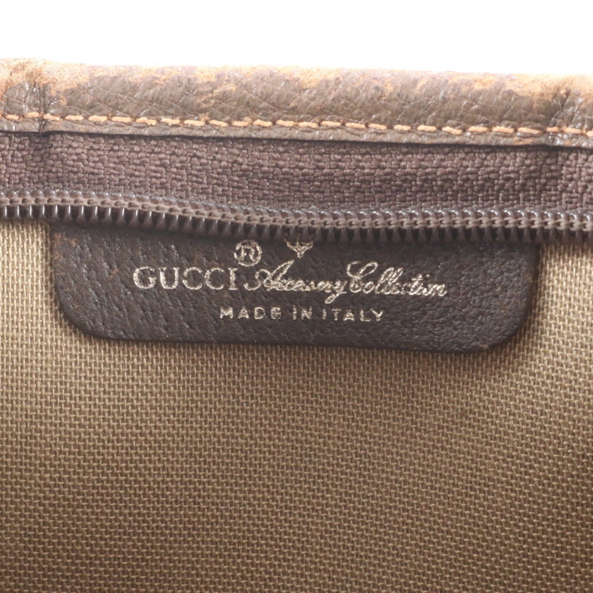 Gucci Gucci GG Supreme 156 02 110 Leather Tote Bag Shoulder Brown Men's Women's Size ONE SIZE - 9 Thumbnail