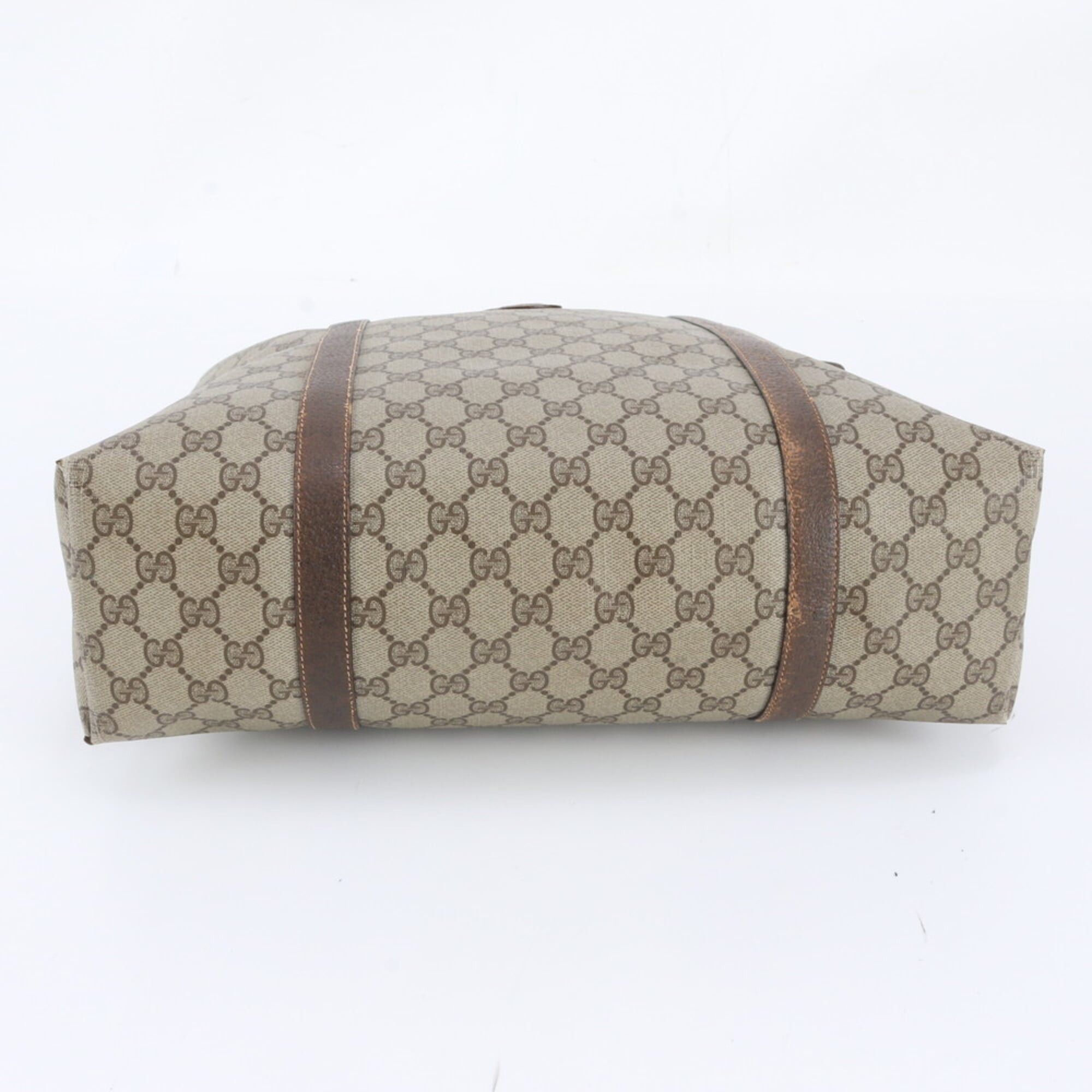 Gucci Gucci GG Supreme 156 02 110 Leather Tote Bag Shoulder Brown Men's Women's Size ONE SIZE - 5 Thumbnail