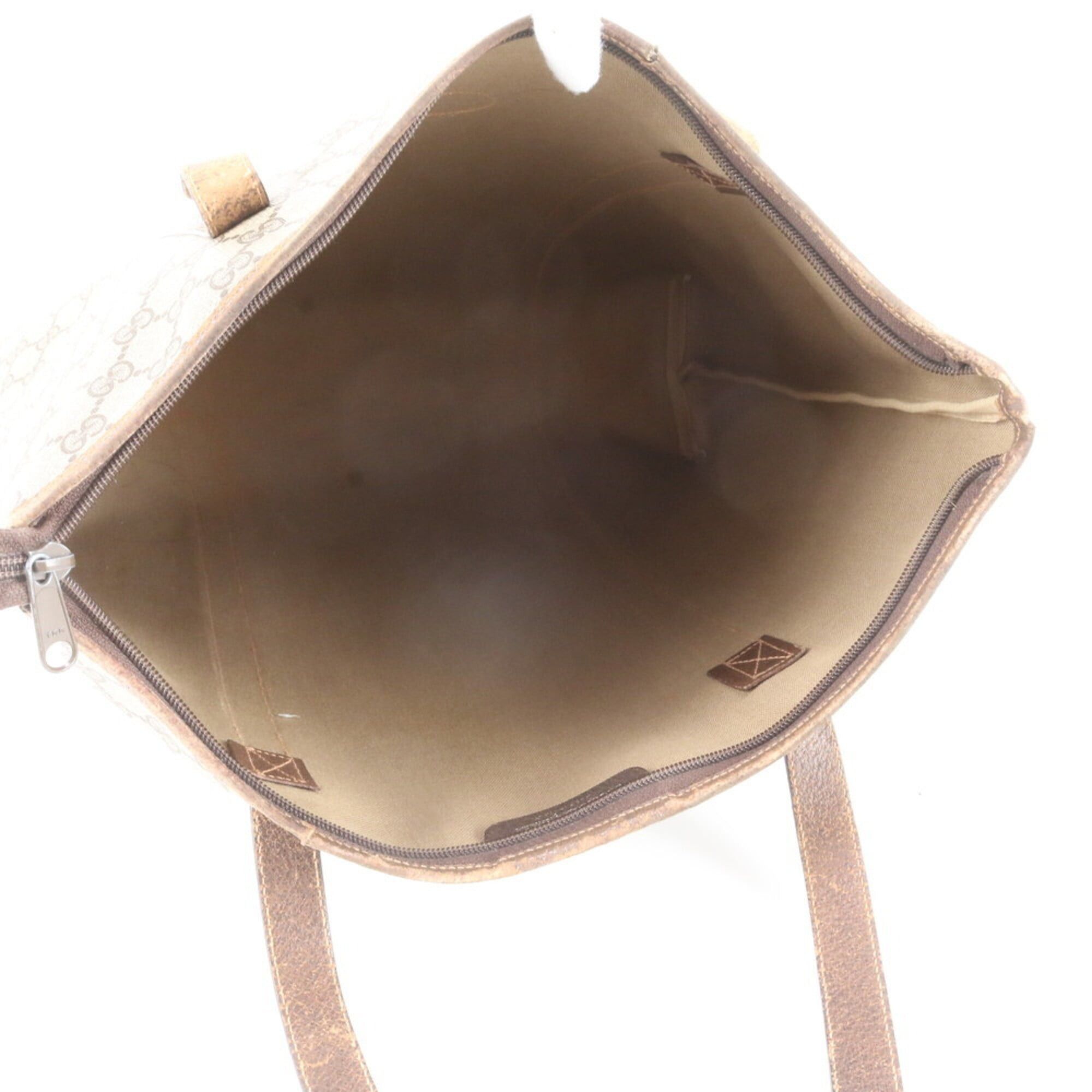 Gucci Gucci GG Supreme 156 02 110 Leather Tote Bag Shoulder Brown Men's Women's Size ONE SIZE - 7 Thumbnail