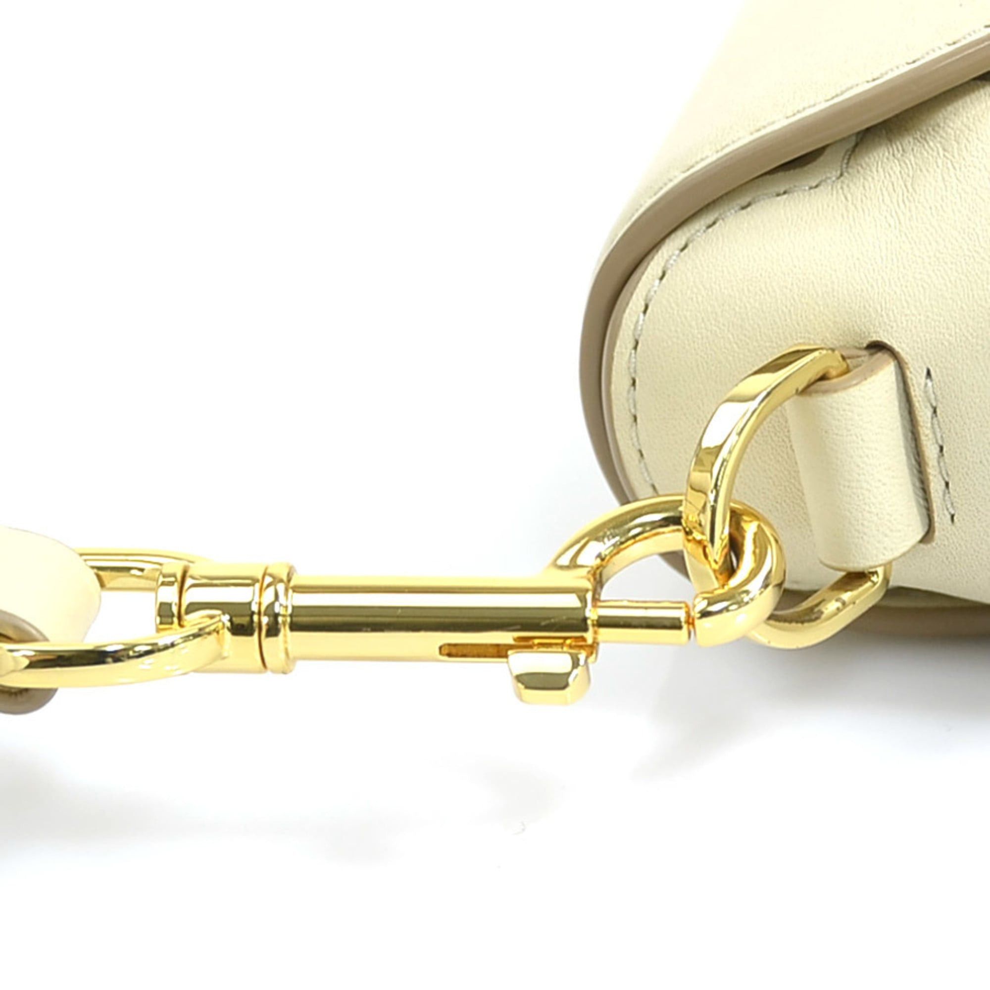 Marc Jacobs Marc Jacobs Shoulder Bag The Leather Covered J Mark Small Saddle Ivory Women's r11401j Size ONE SIZE - 10 Thumbnail