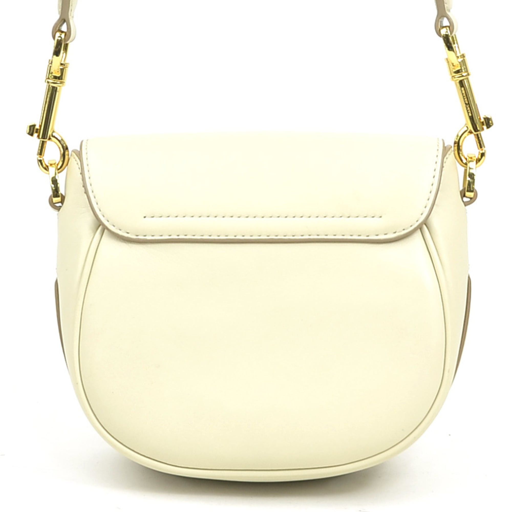 Marc Jacobs Marc Jacobs Shoulder Bag The Leather Covered J Mark Small Saddle Ivory Women's r11401j Size ONE SIZE - 3 Thumbnail