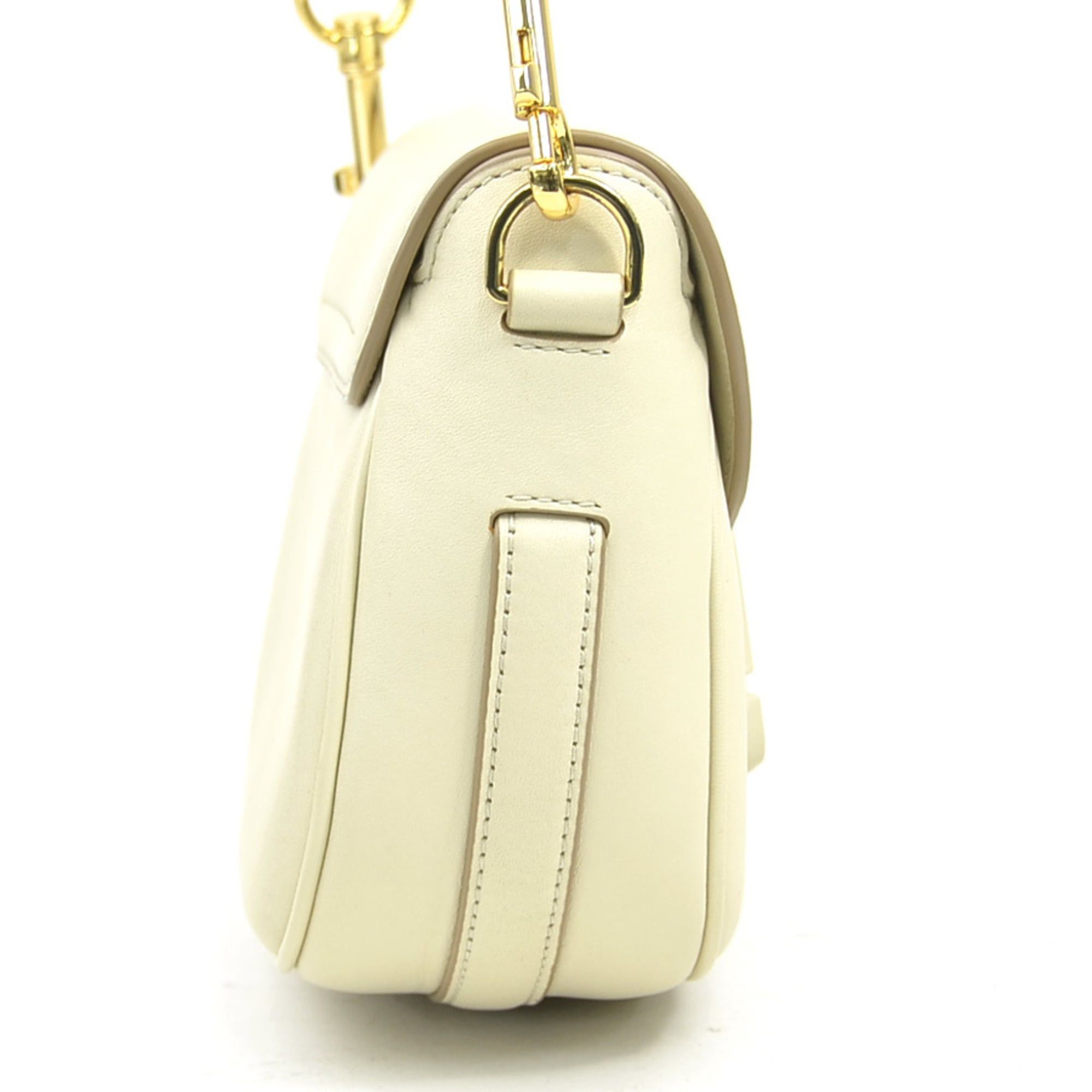 Marc Jacobs Marc Jacobs Shoulder Bag The Leather Covered J Mark Small Saddle Ivory Women's r11401j Size ONE SIZE - 2 Thumbnail