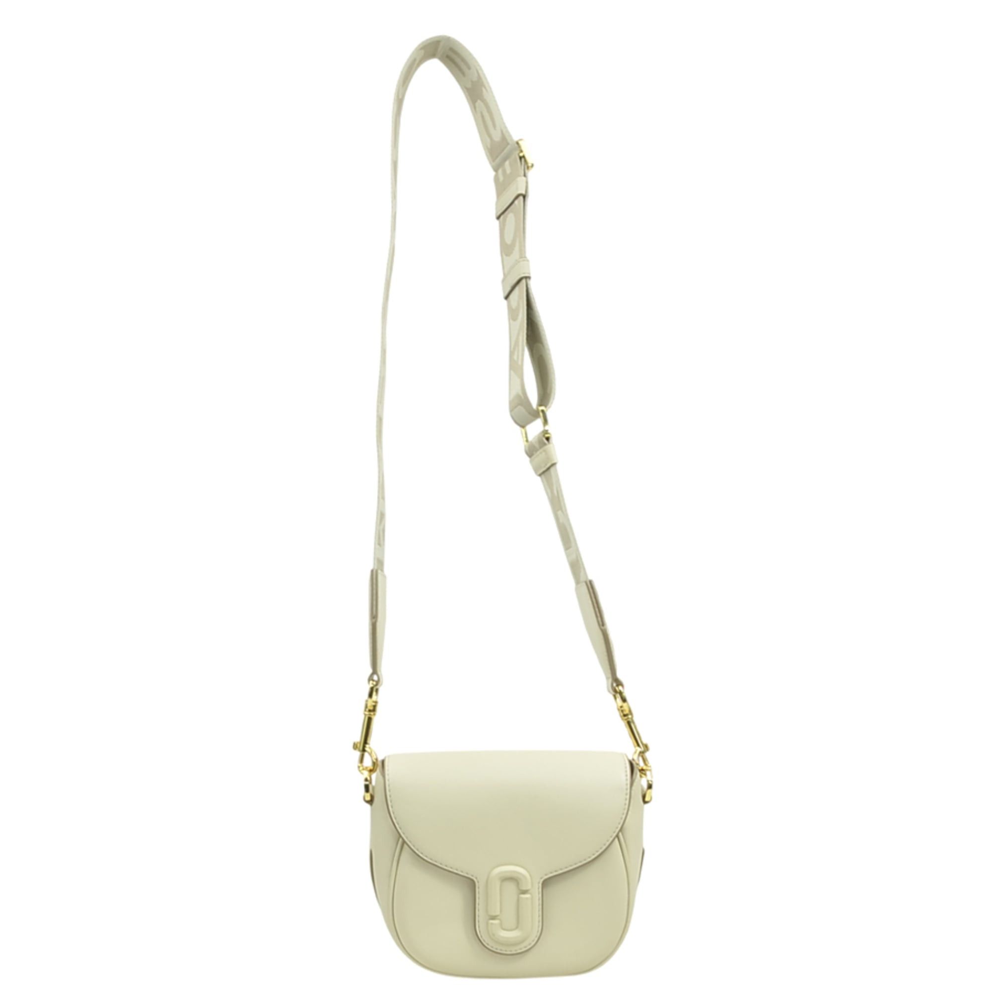 Marc Jacobs Marc Jacobs Shoulder Bag The Leather Covered J Mark Small Saddle Ivory Women's r11401j Size ONE SIZE - 16 Thumbnail