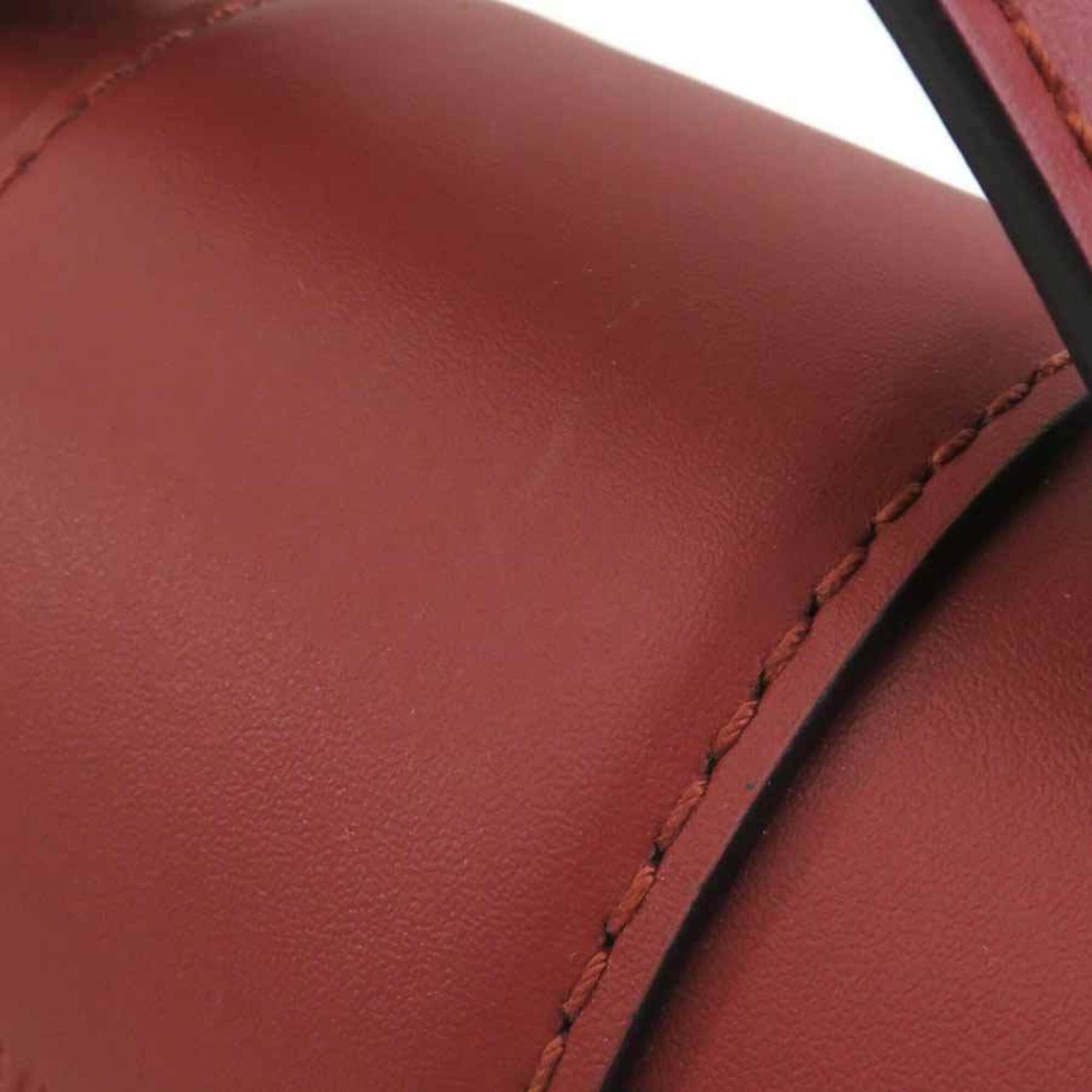 Longchamp Longchamp Shoulder Bag, Leather, Red-Brown, Women's, h32439k Size ONE SIZE - 11 Thumbnail
